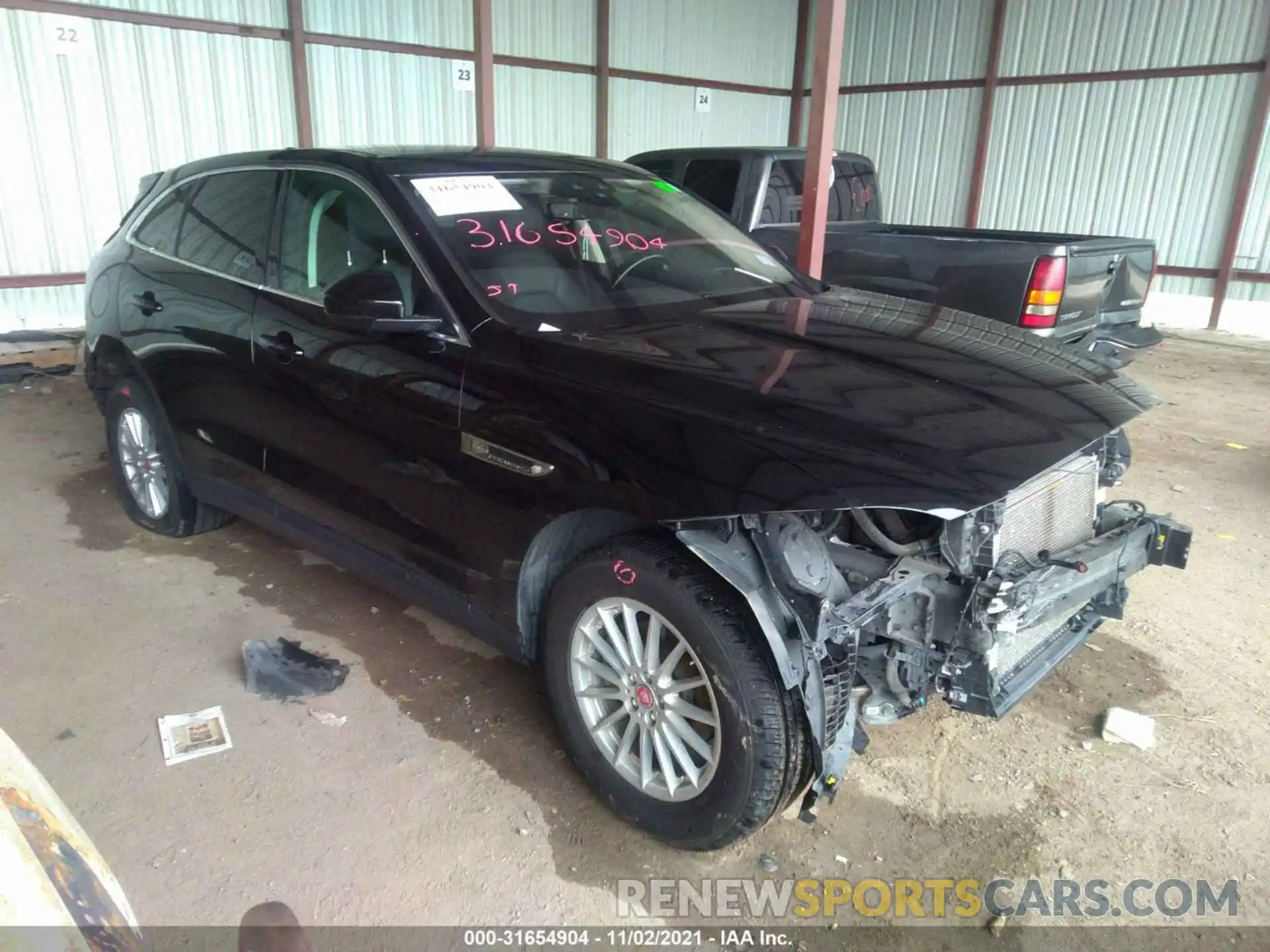 1 Photograph of a damaged car SADCS2FX0KA390591 JAGUAR F-PACE 2019