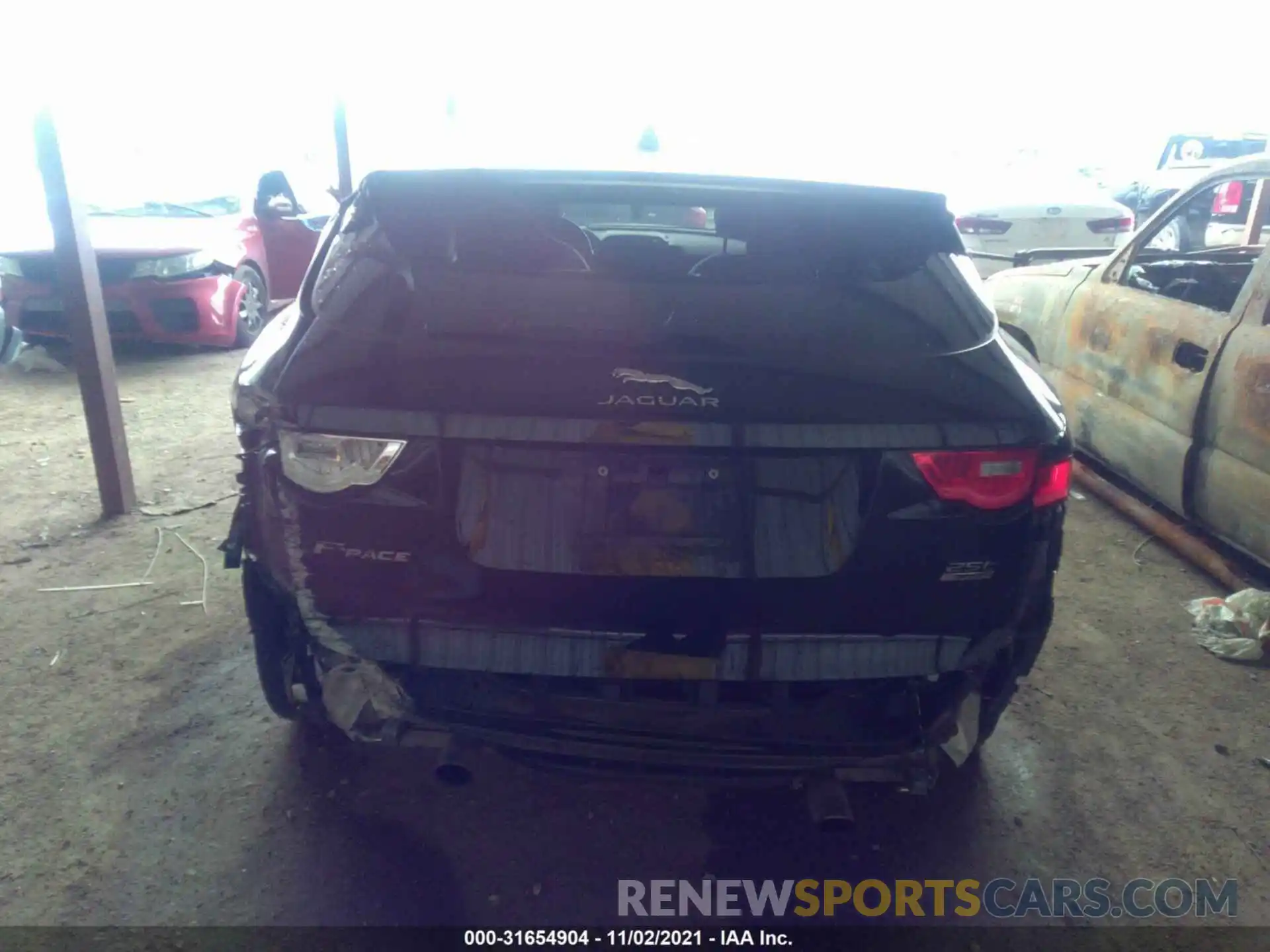 6 Photograph of a damaged car SADCS2FX0KA390591 JAGUAR F-PACE 2019