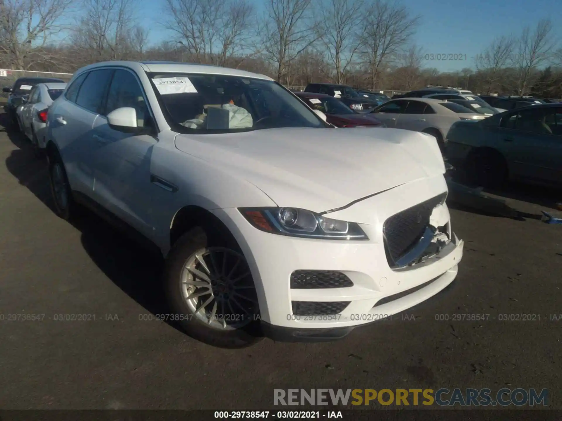 1 Photograph of a damaged car SADCS2FX1KA390602 JAGUAR F-PACE 2019