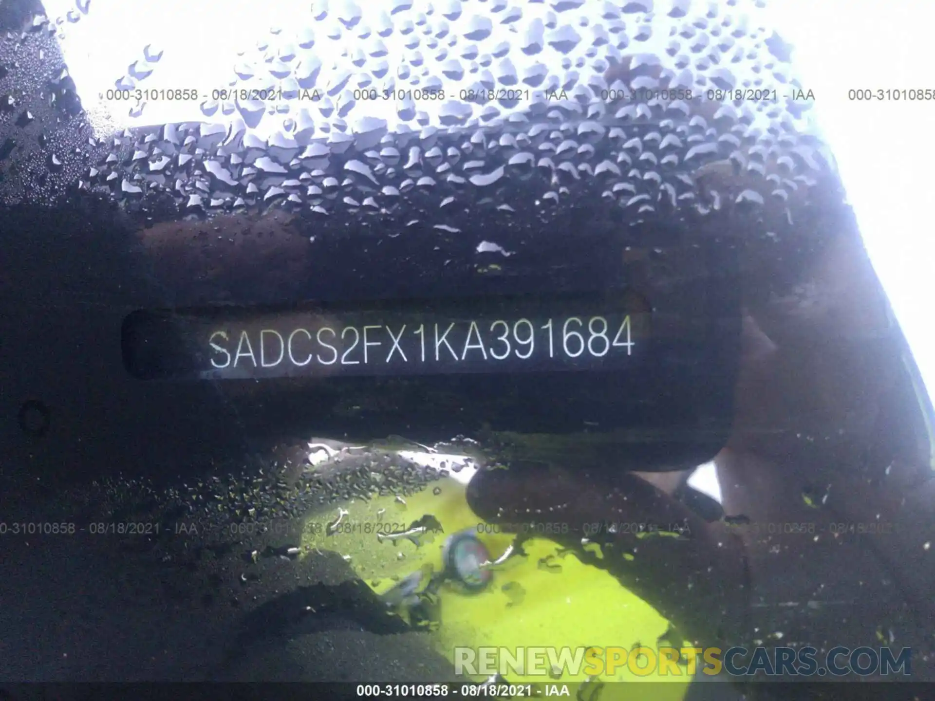 9 Photograph of a damaged car SADCS2FX1KA391684 JAGUAR F-PACE 2019