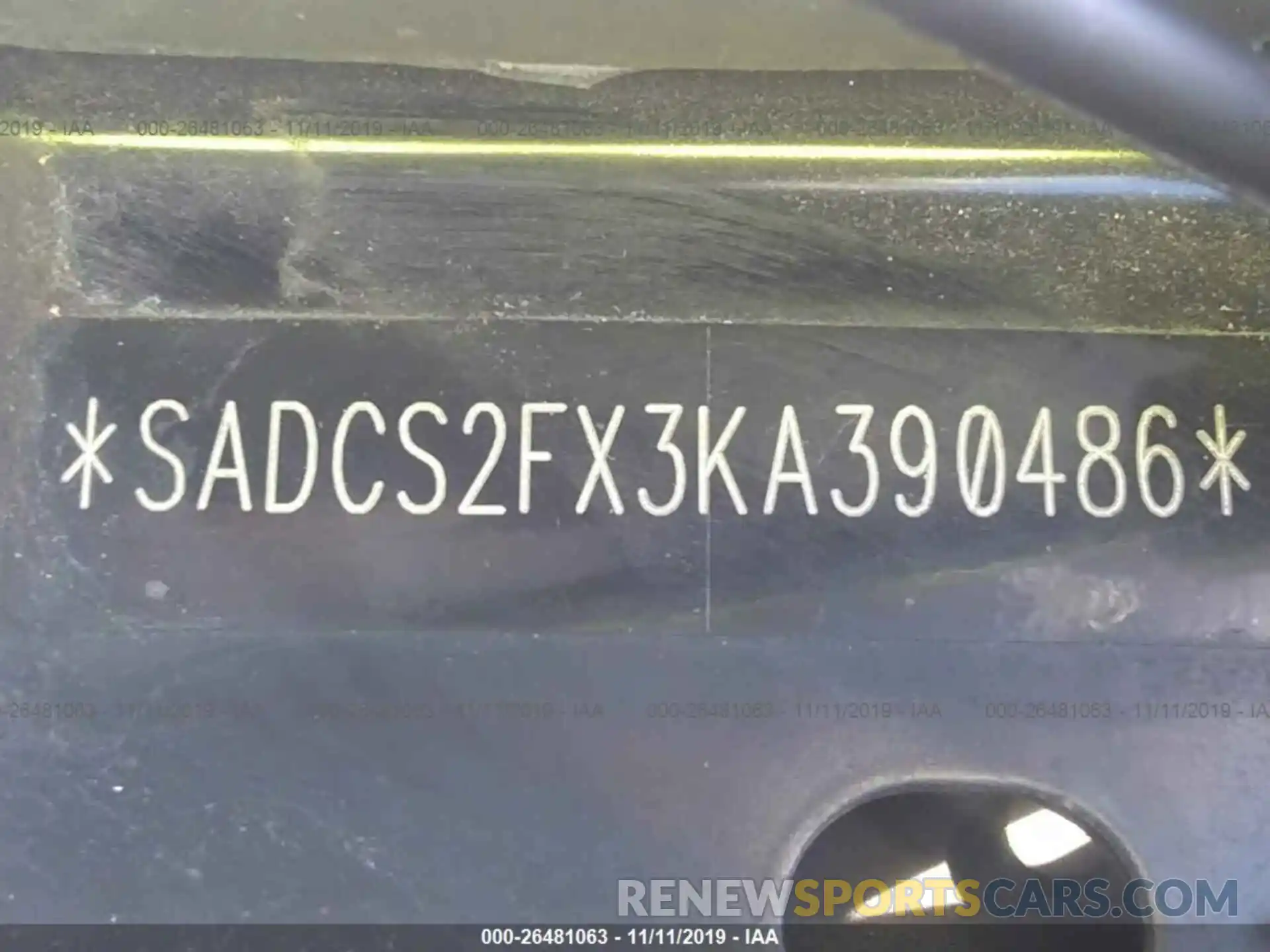 9 Photograph of a damaged car SADCS2FX3KA390486 JAGUAR F-PACE 2019