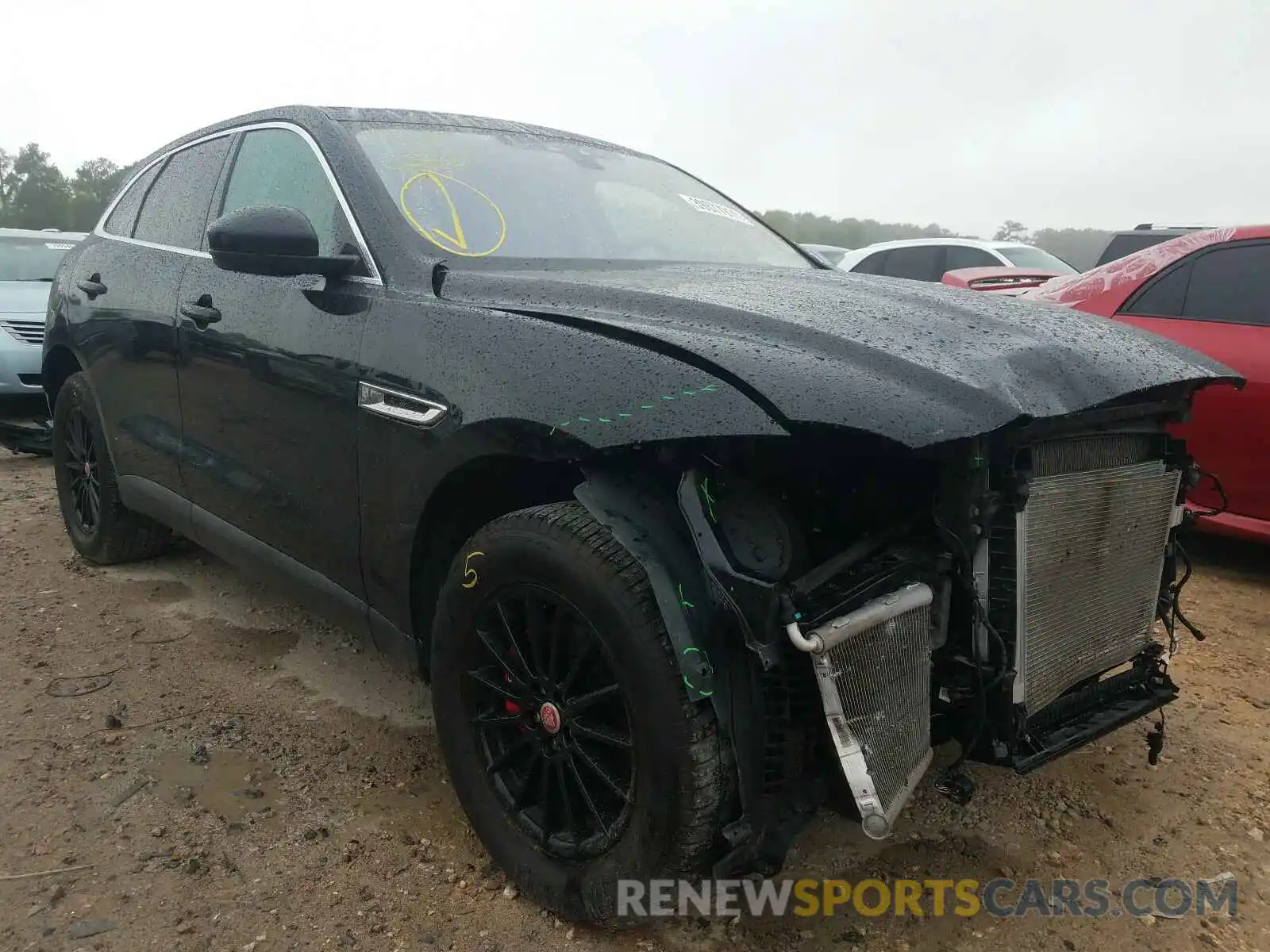 1 Photograph of a damaged car SADCS2FX8KA368130 JAGUAR F-PACE 2019