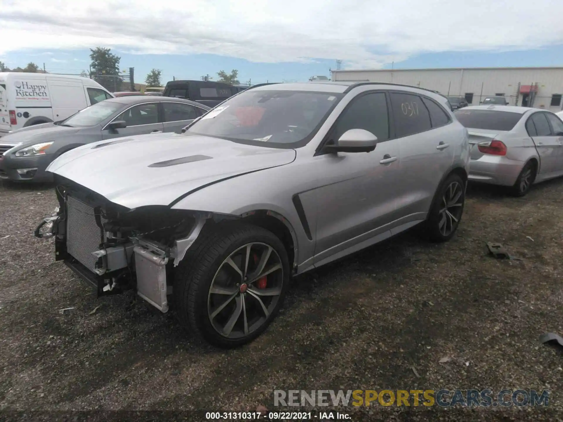 2 Фотография поврежденного автомобиля SADCZ2EE6KA603135 JAGUAR F-PACE 2019