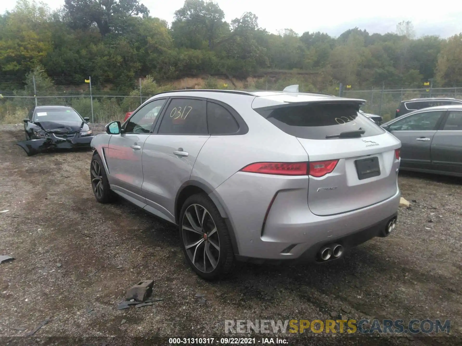 3 Фотография поврежденного автомобиля SADCZ2EE6KA603135 JAGUAR F-PACE 2019