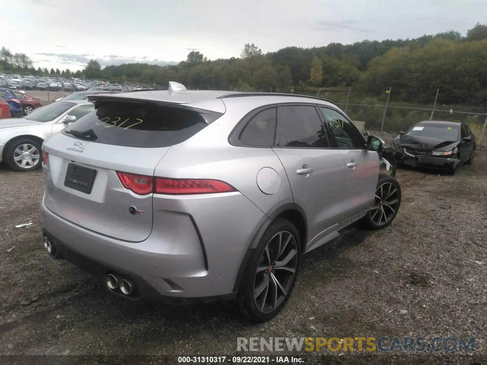 4 Фотография поврежденного автомобиля SADCZ2EE6KA603135 JAGUAR F-PACE 2019