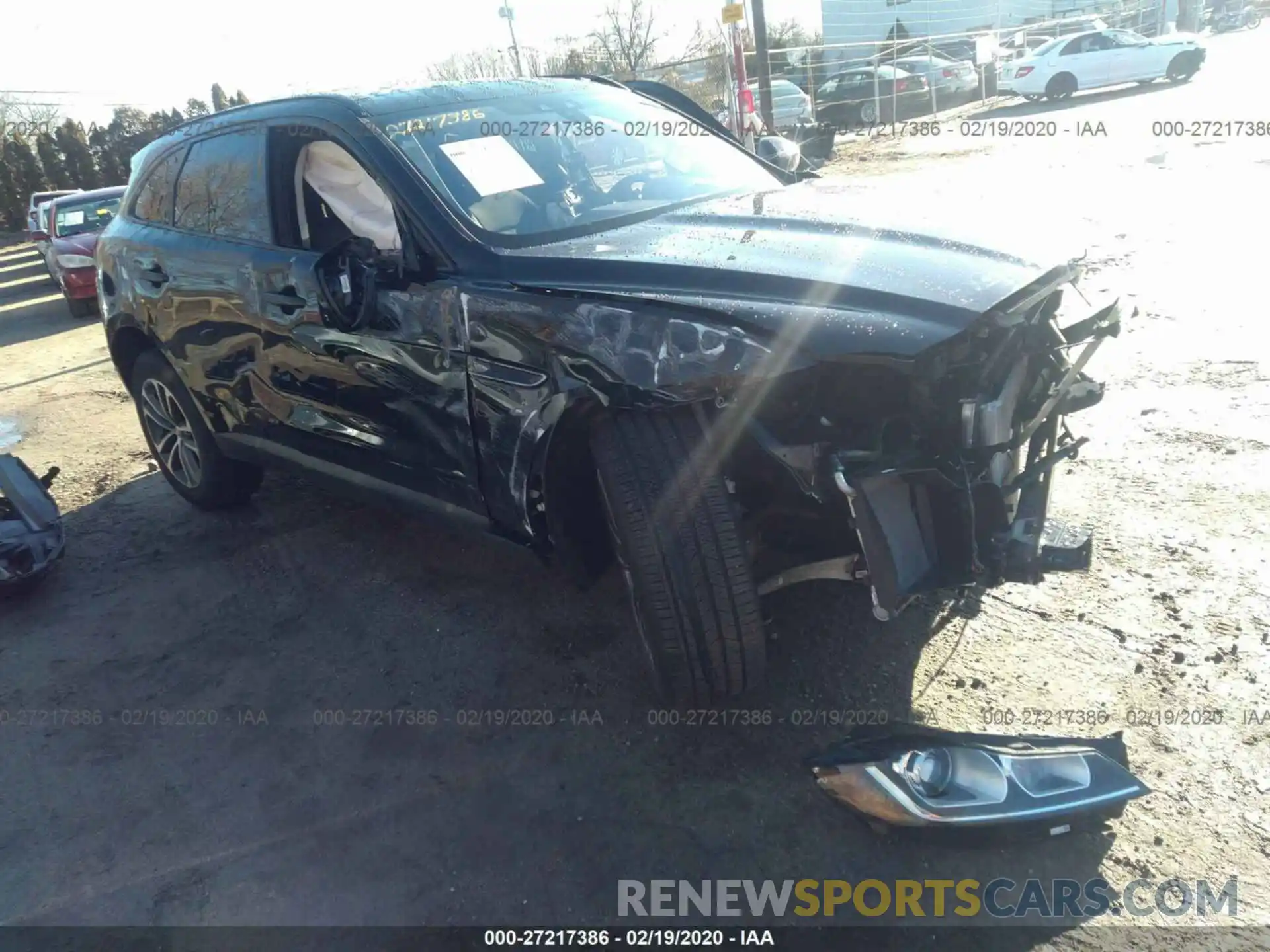 1 Photograph of a damaged car SADCJ2FX0LA632042 JAGUAR F-PACE 2020