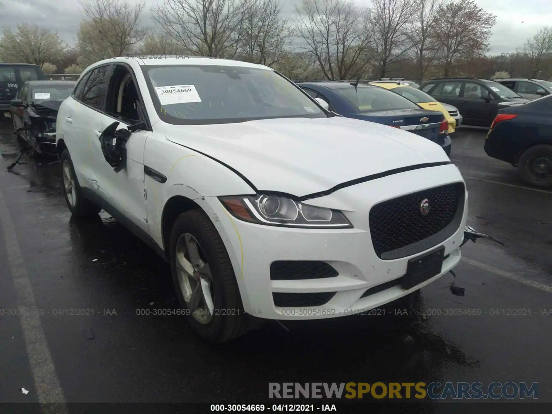 1 Фотография поврежденного автомобиля SADCJ2FX1LA627495 JAGUAR F-PACE 2020