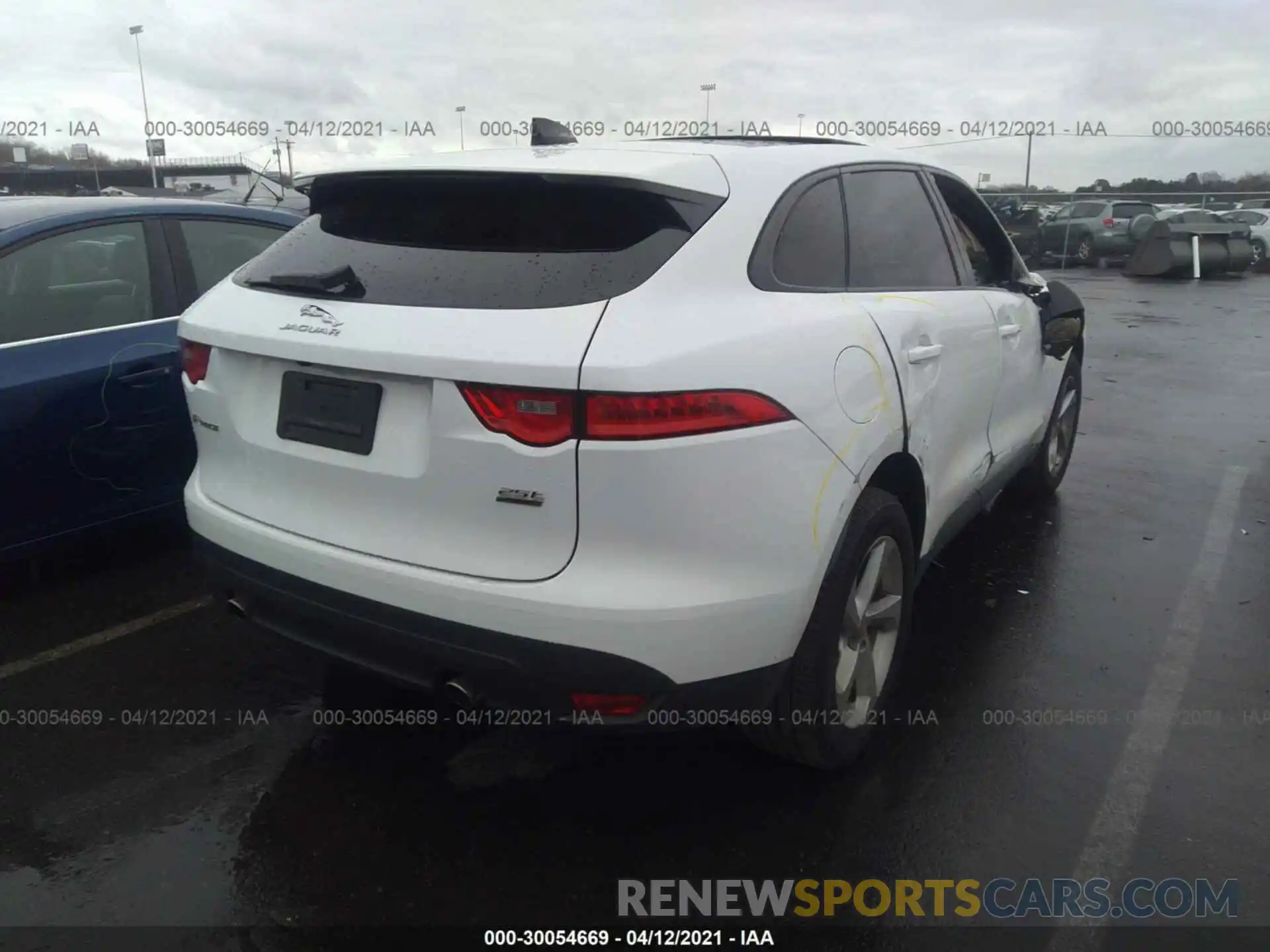 4 Фотография поврежденного автомобиля SADCJ2FX1LA627495 JAGUAR F-PACE 2020