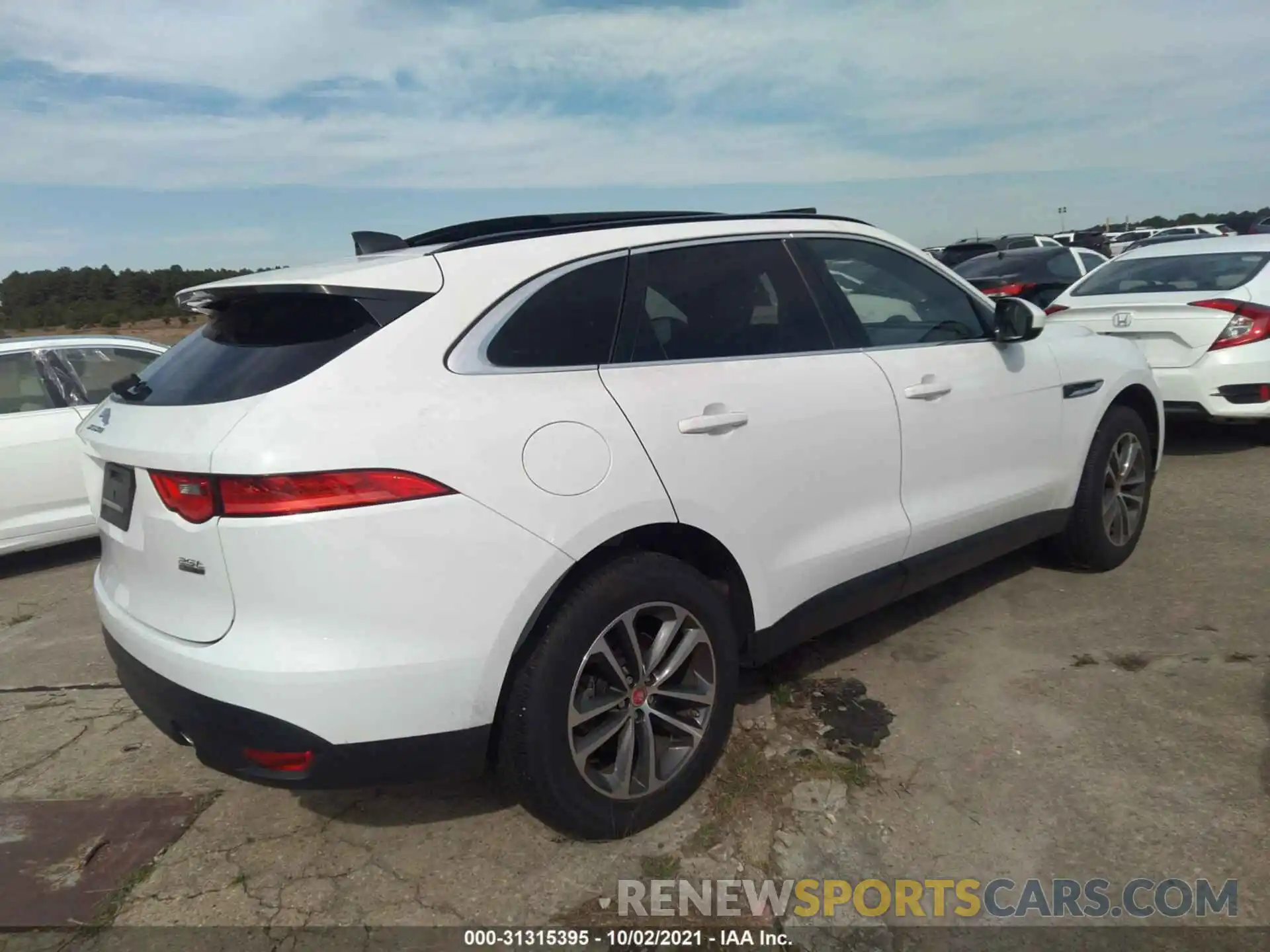 4 Фотография поврежденного автомобиля SADCJ2FX1LA631501 JAGUAR F-PACE 2020