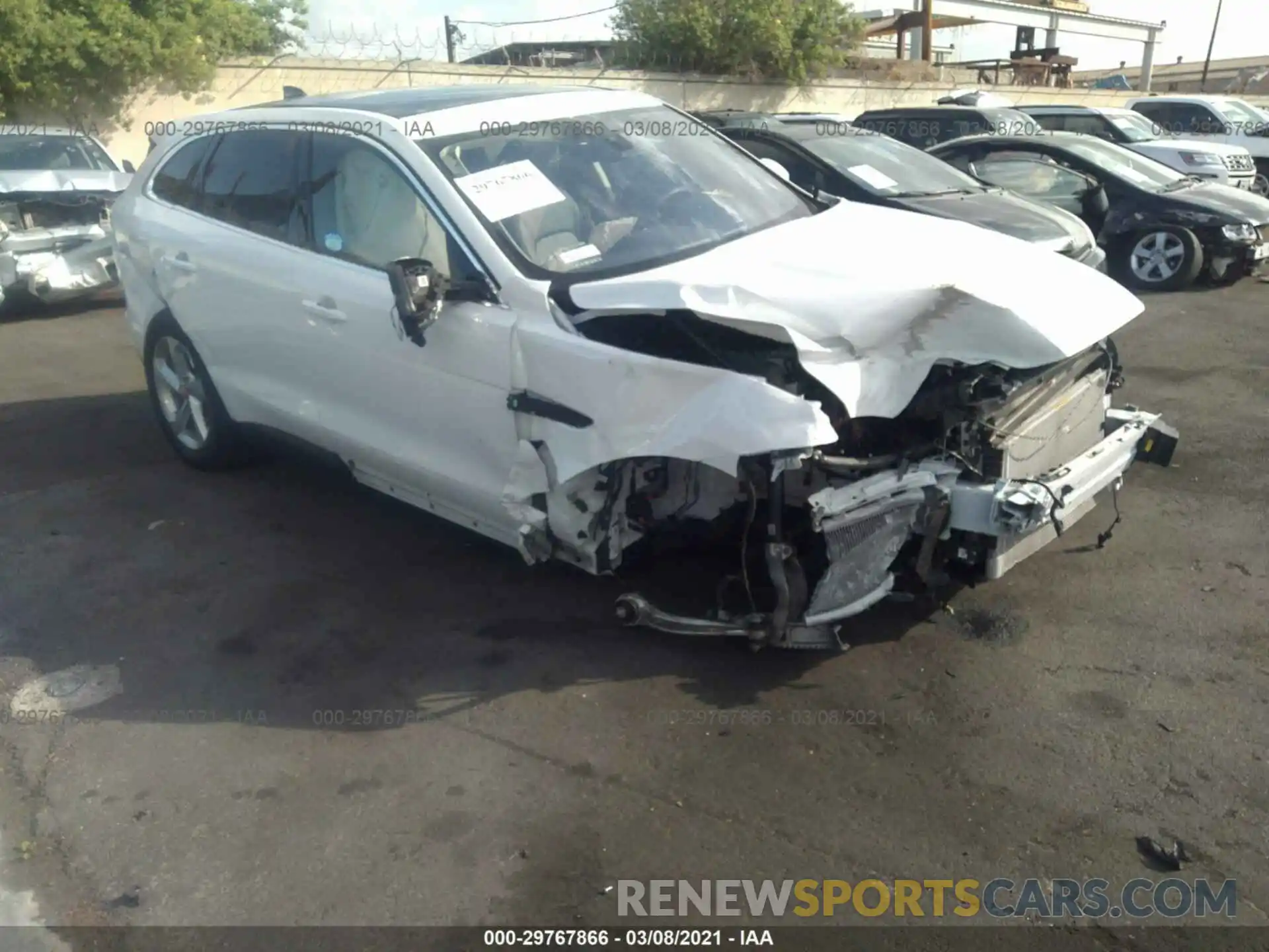 1 Photograph of a damaged car SADCJ2FX2LA621043 JAGUAR F-PACE 2020