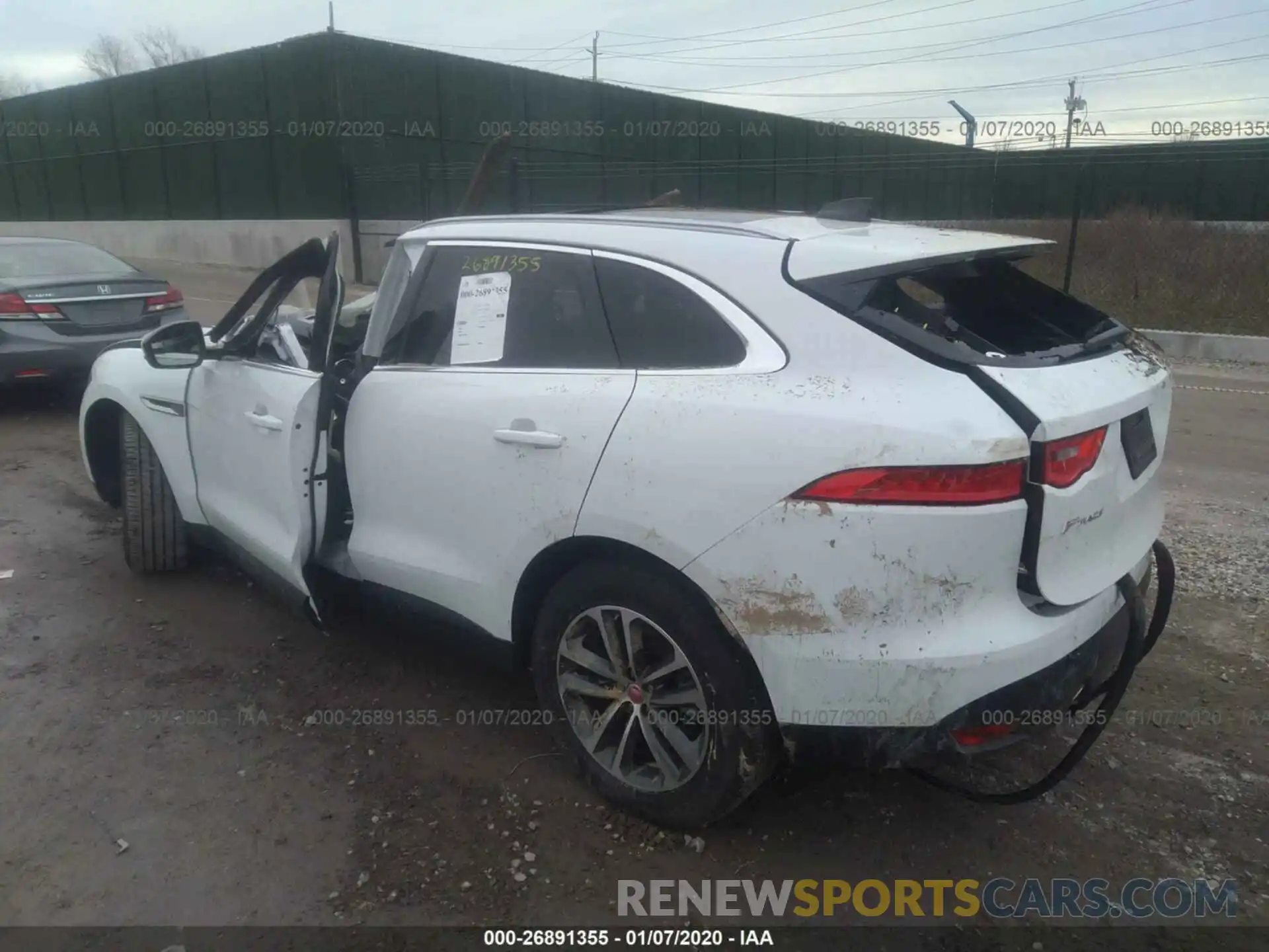 3 Фотография поврежденного автомобиля SADCJ2FX2LA623911 JAGUAR F-PACE 2020