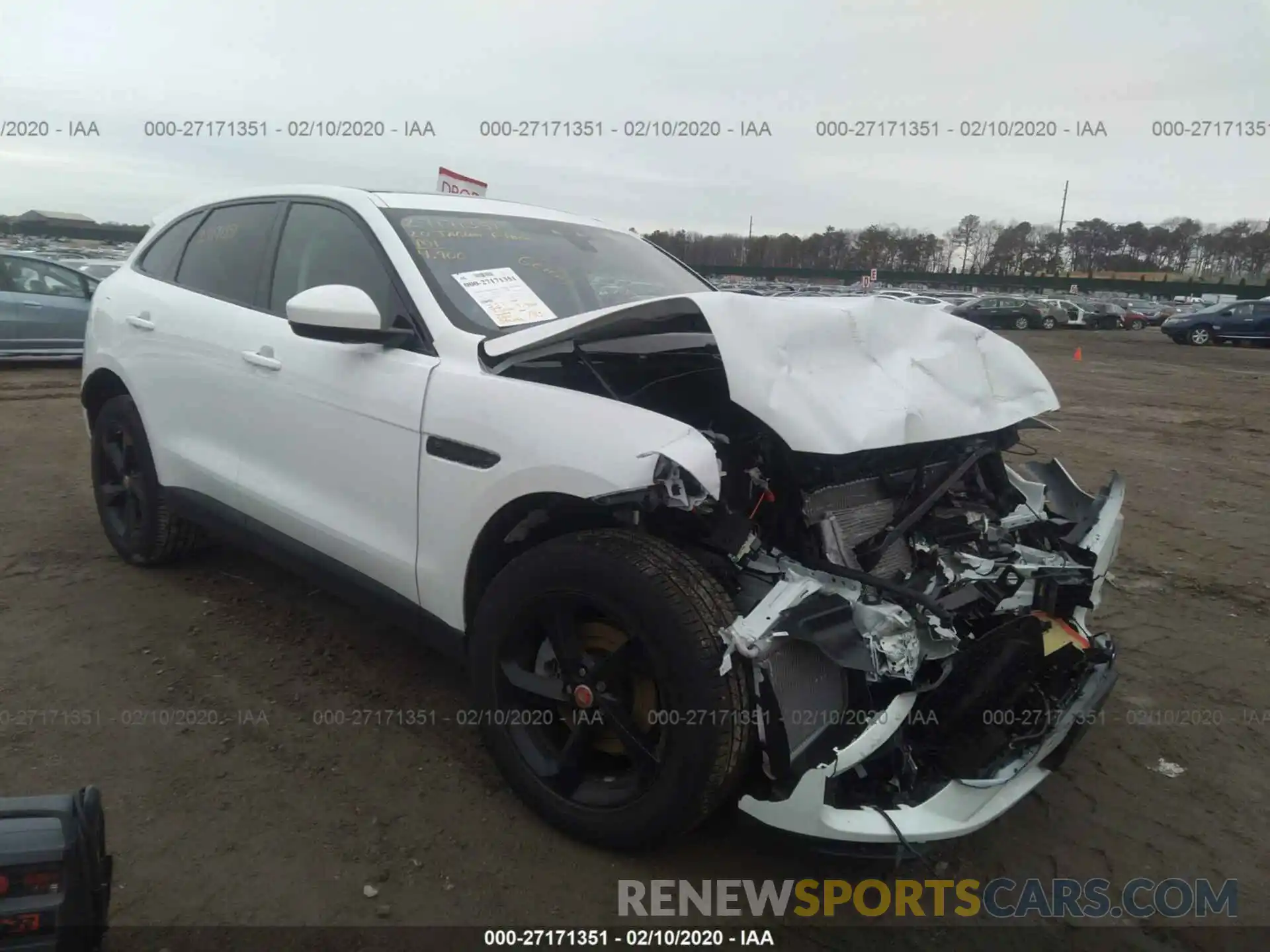 1 Photograph of a damaged car SADCJ2FX2LA624279 JAGUAR F-PACE 2020