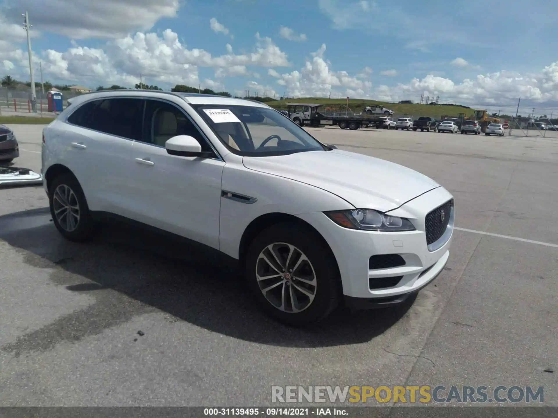 1 Photograph of a damaged car SADCJ2FX2LA634312 JAGUAR F-PACE 2020