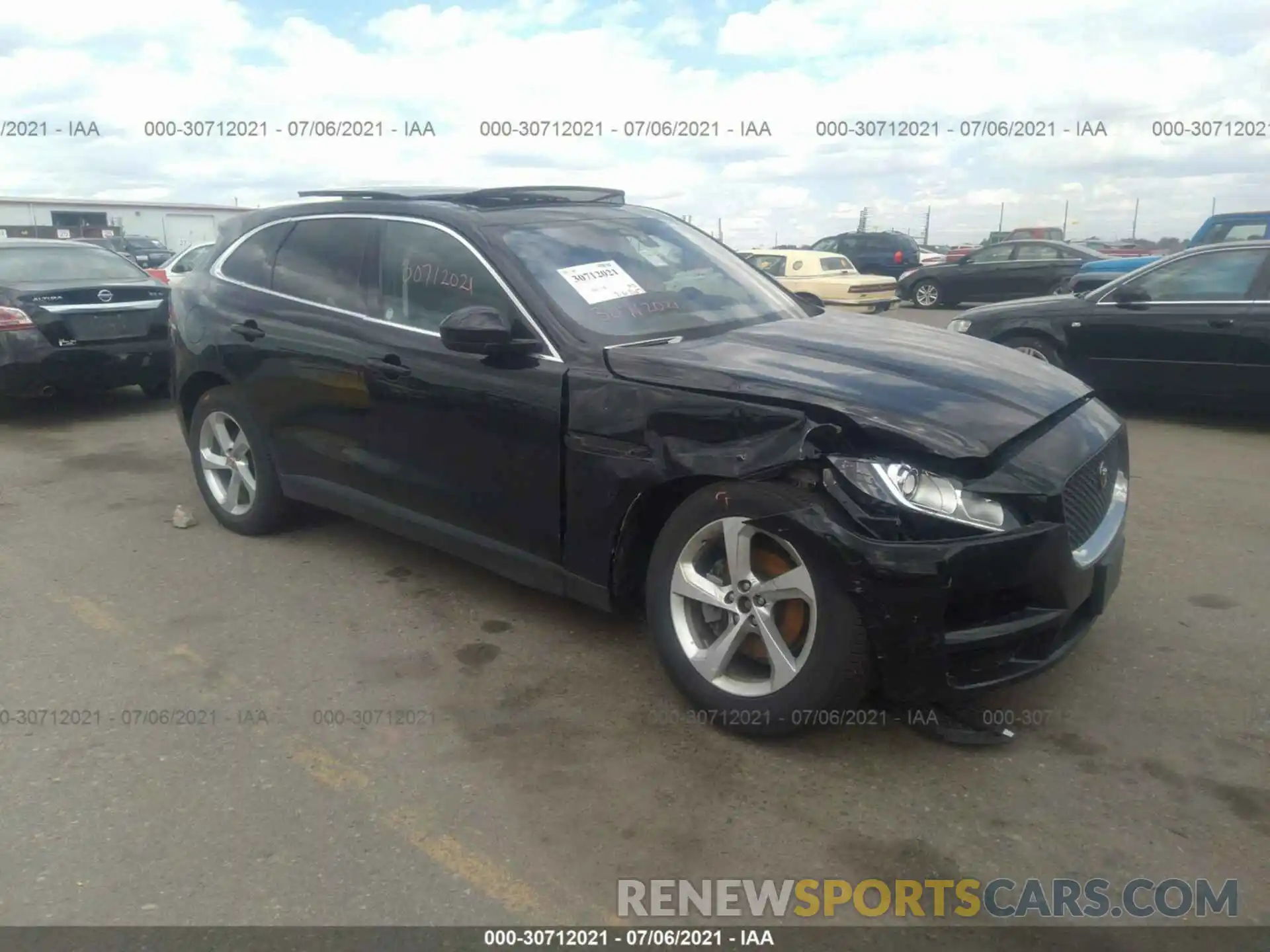 1 Photograph of a damaged car SADCJ2FX2LA643253 JAGUAR F-PACE 2020