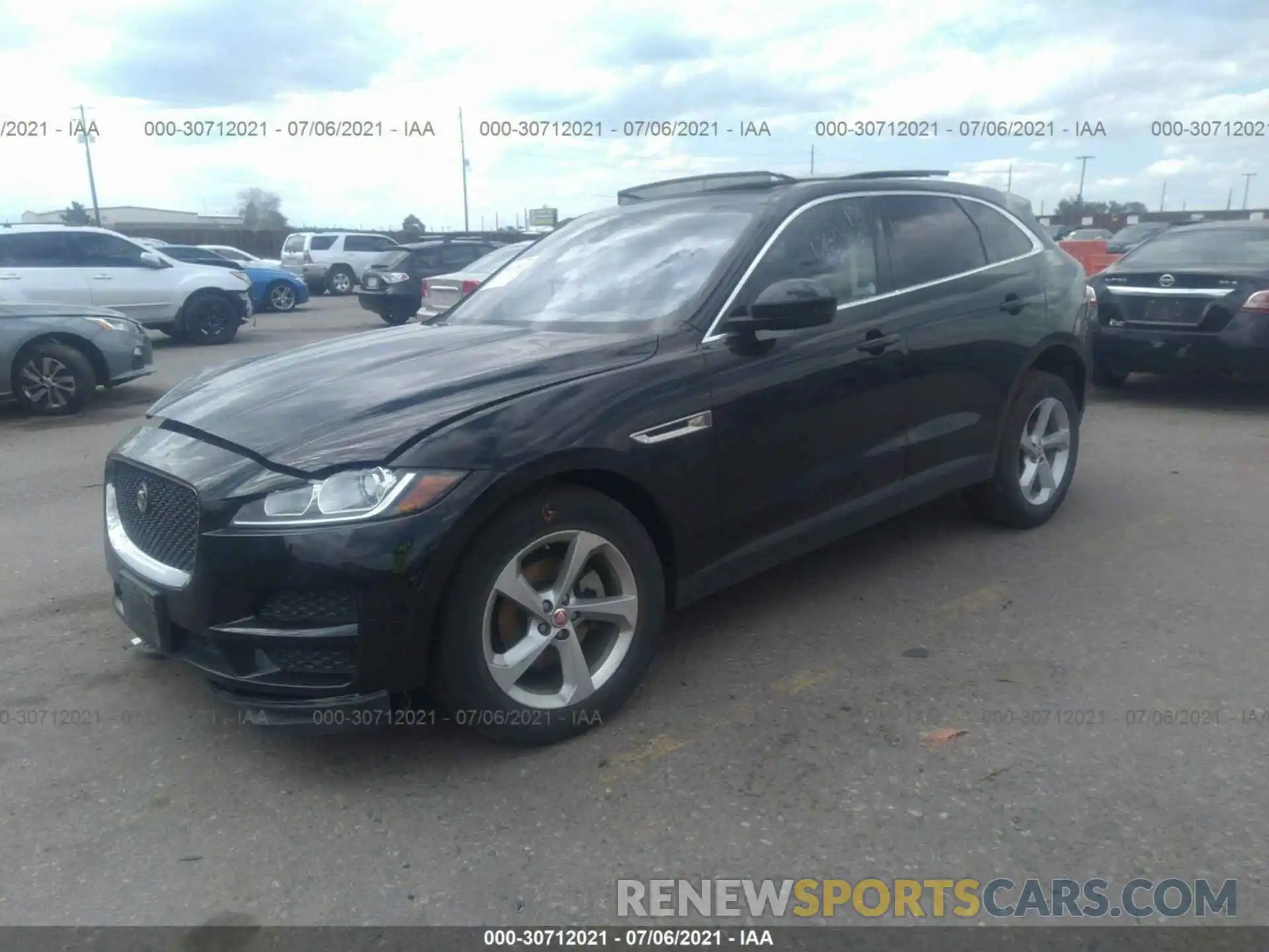 2 Фотография поврежденного автомобиля SADCJ2FX2LA643253 JAGUAR F-PACE 2020