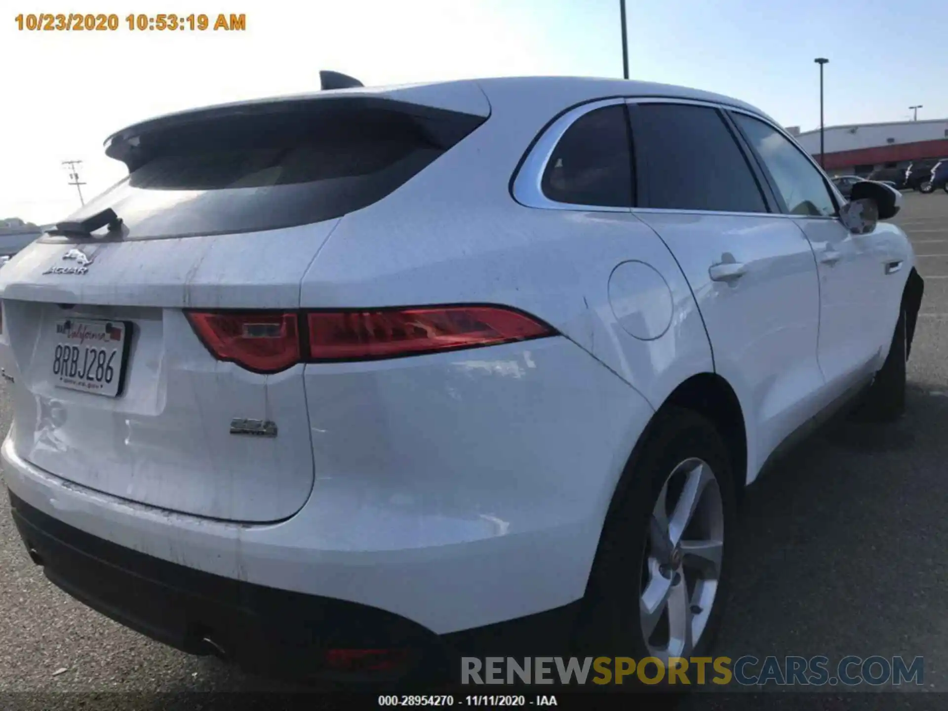 13 Photograph of a damaged car SADCJ2FX2LA644385 JAGUAR F-PACE 2020