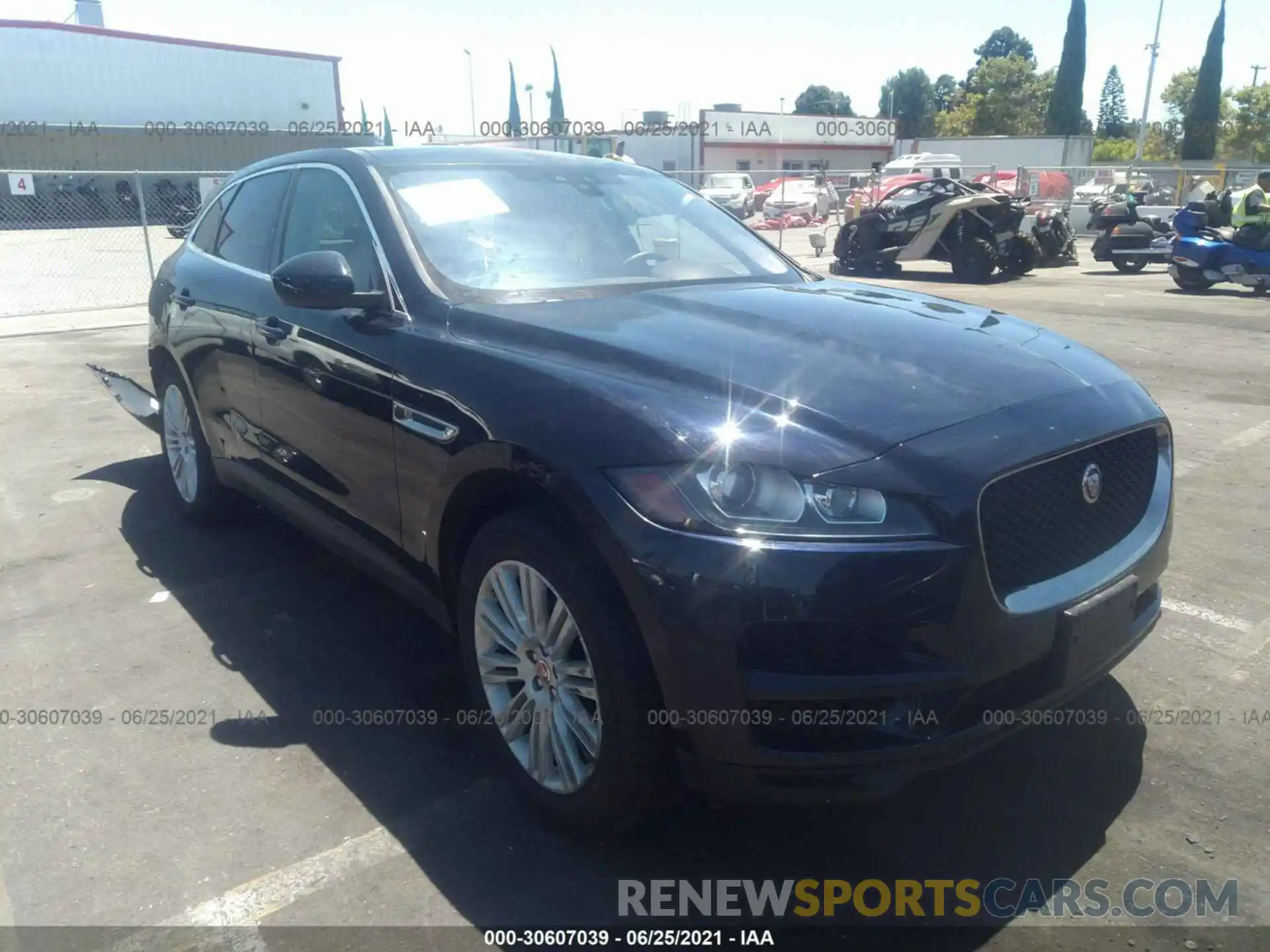 1 Photograph of a damaged car SADCJ2FX3LA636263 JAGUAR F-PACE 2020