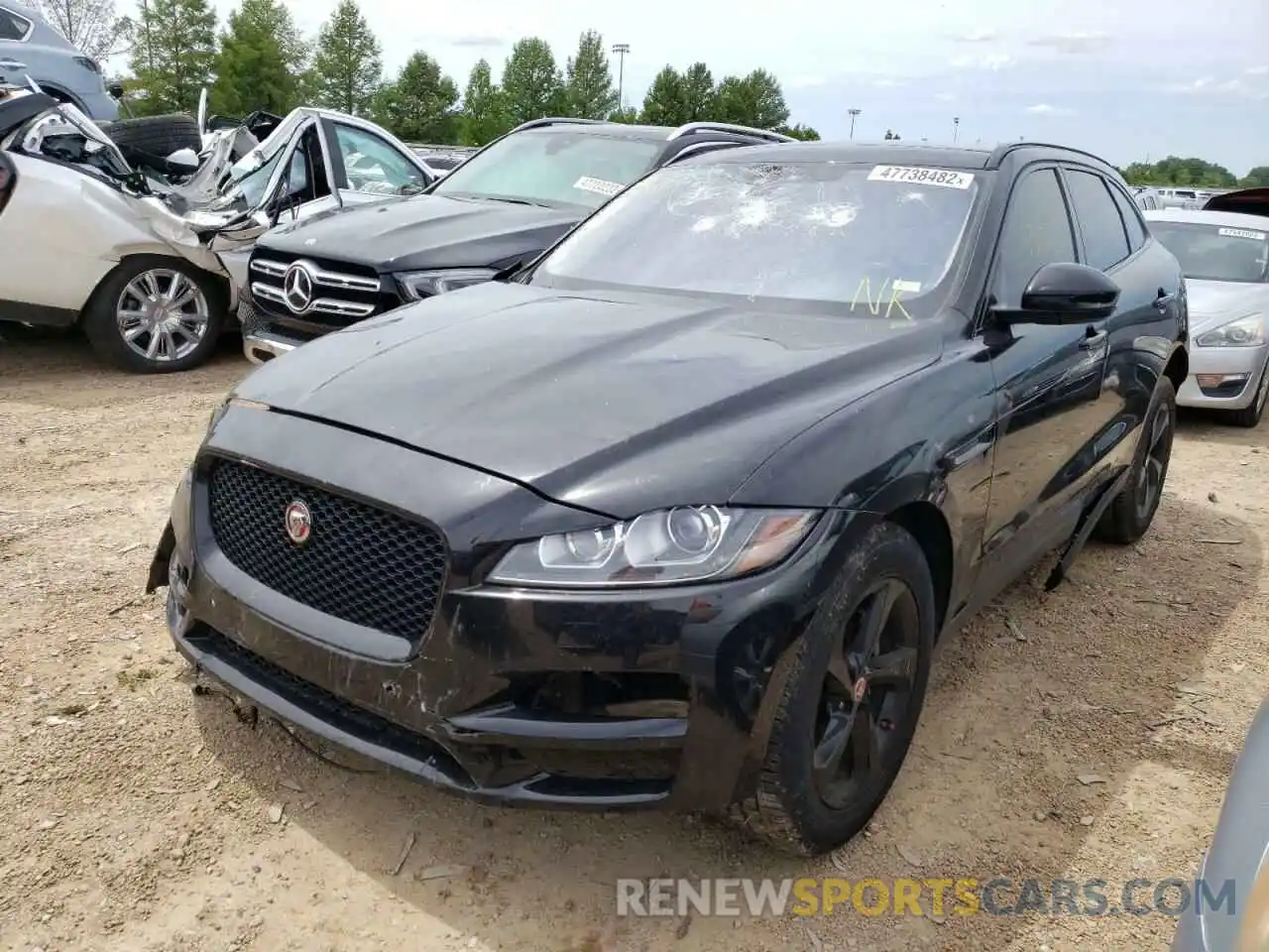 2 Фотография поврежденного автомобиля SADCJ2FX4LA633002 JAGUAR F-PACE 2020