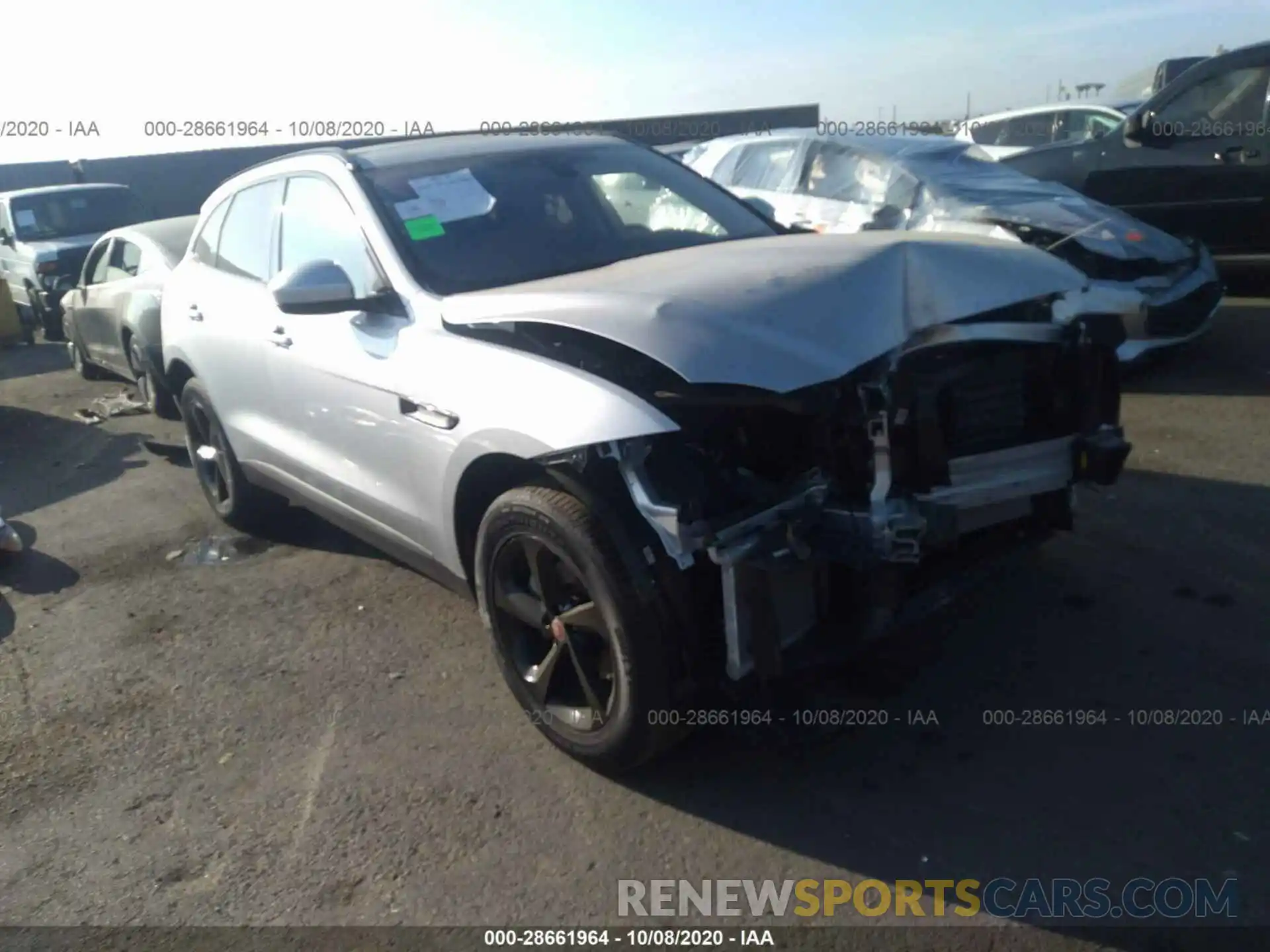 1 Photograph of a damaged car SADCJ2FX5LA617455 JAGUAR F-PACE 2020