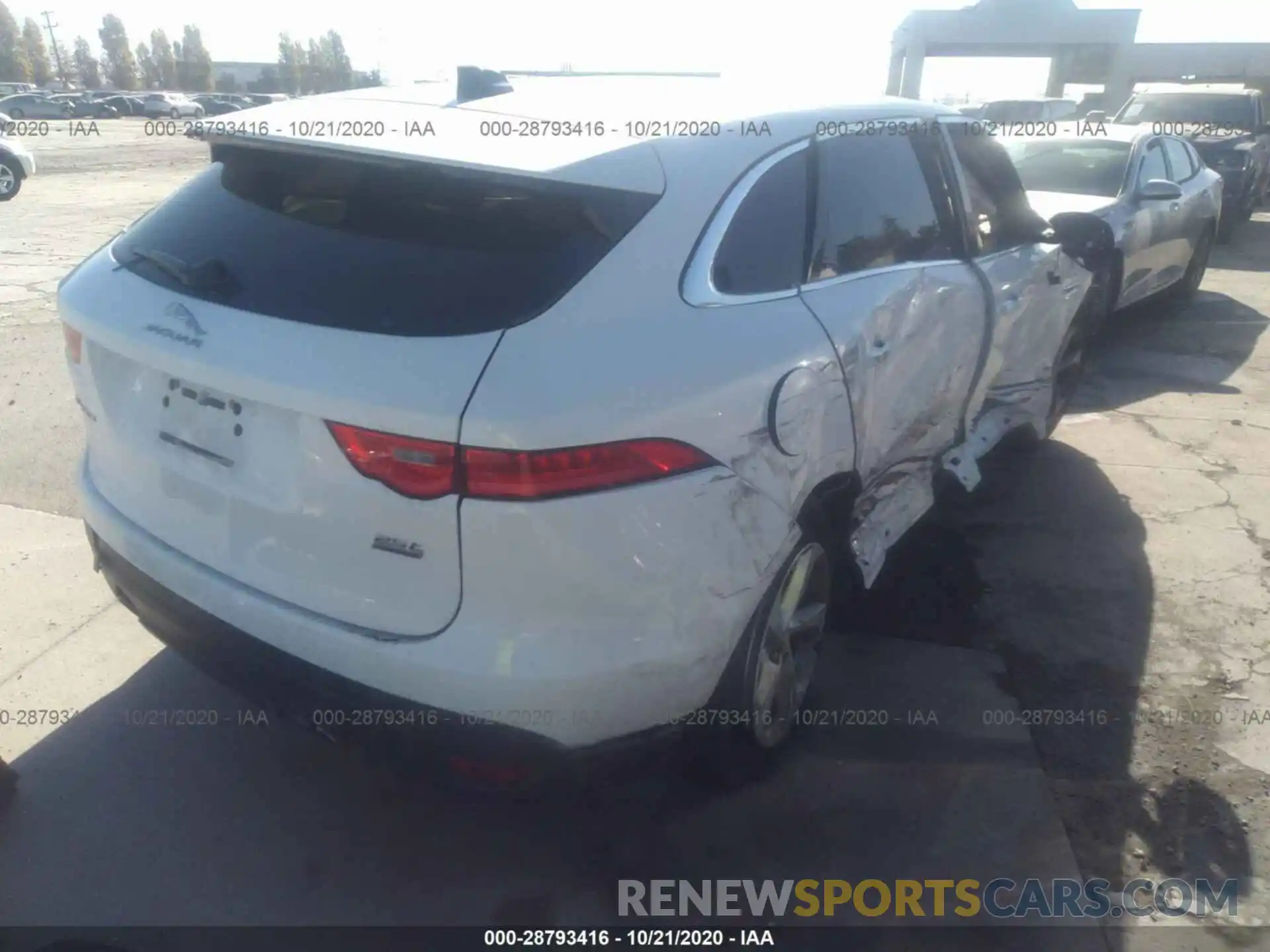 4 Photograph of a damaged car SADCJ2FX6LA644664 JAGUAR F-PACE 2020