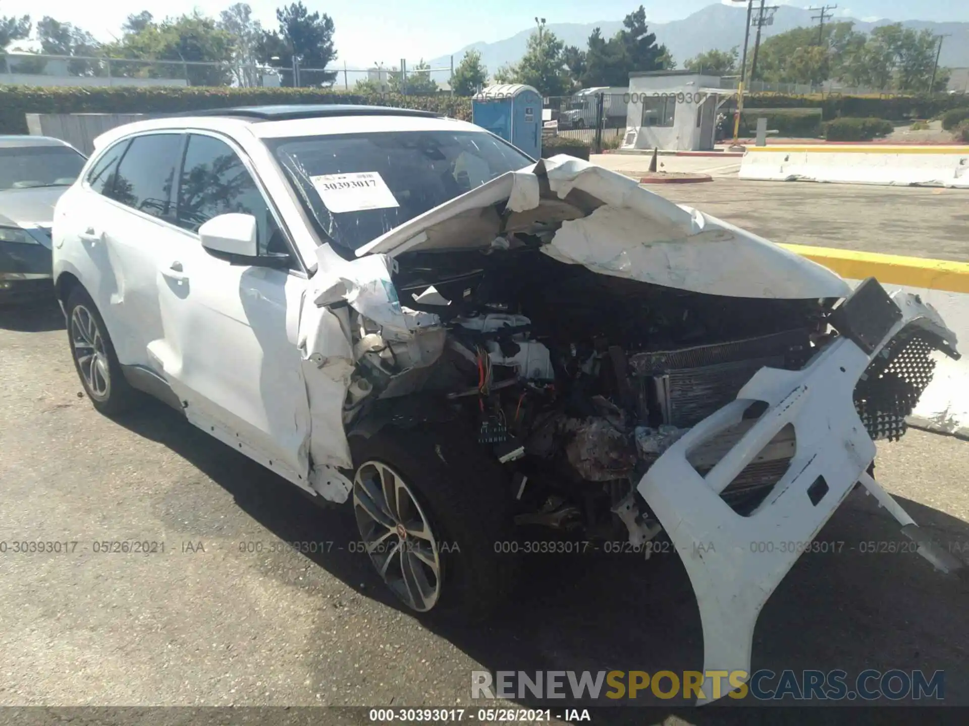 1 Photograph of a damaged car SADCJ2FX7LA630899 JAGUAR F-PACE 2020