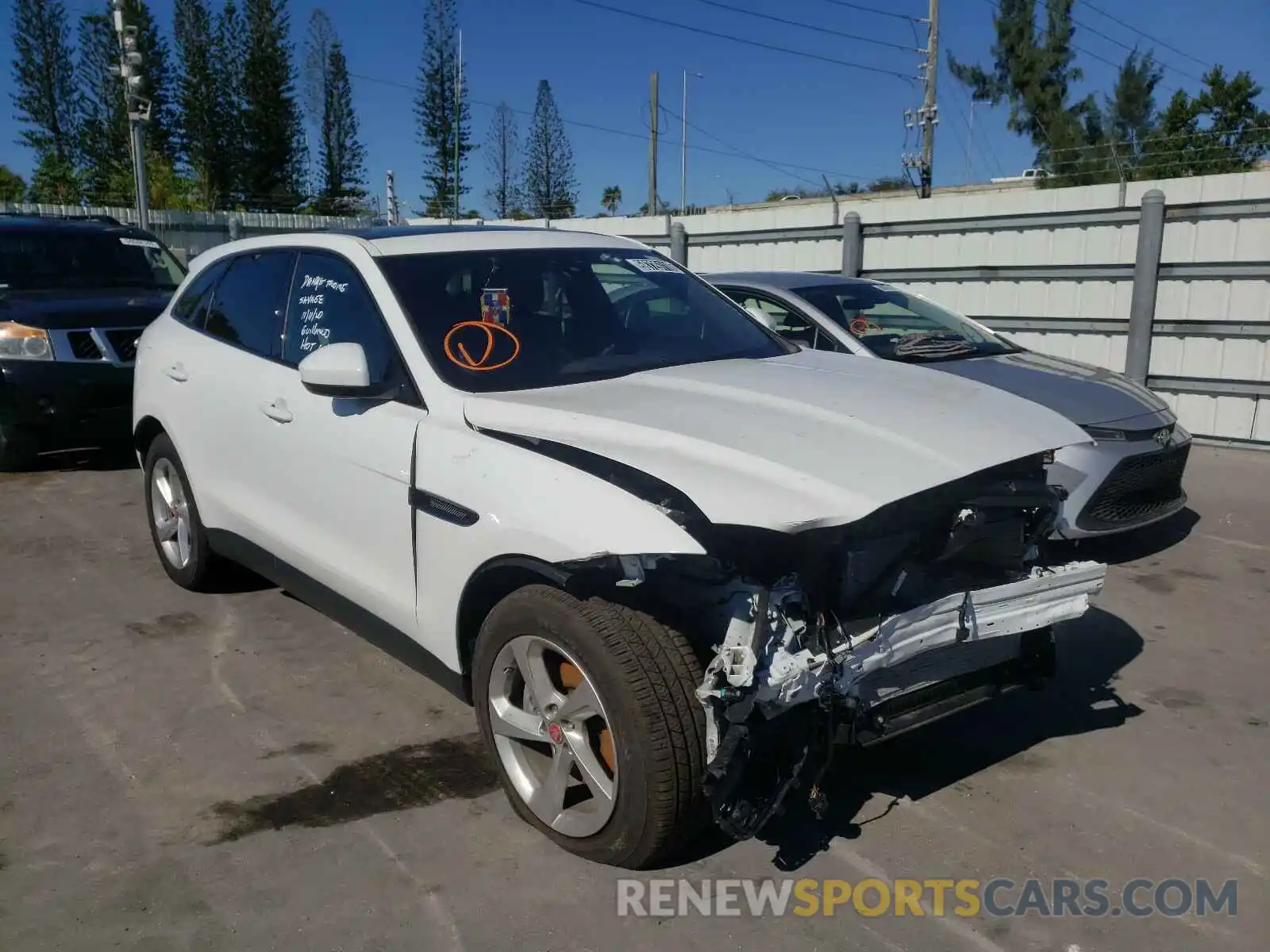 1 Photograph of a damaged car SADCJ2FX8LA645881 JAGUAR F-PACE 2020