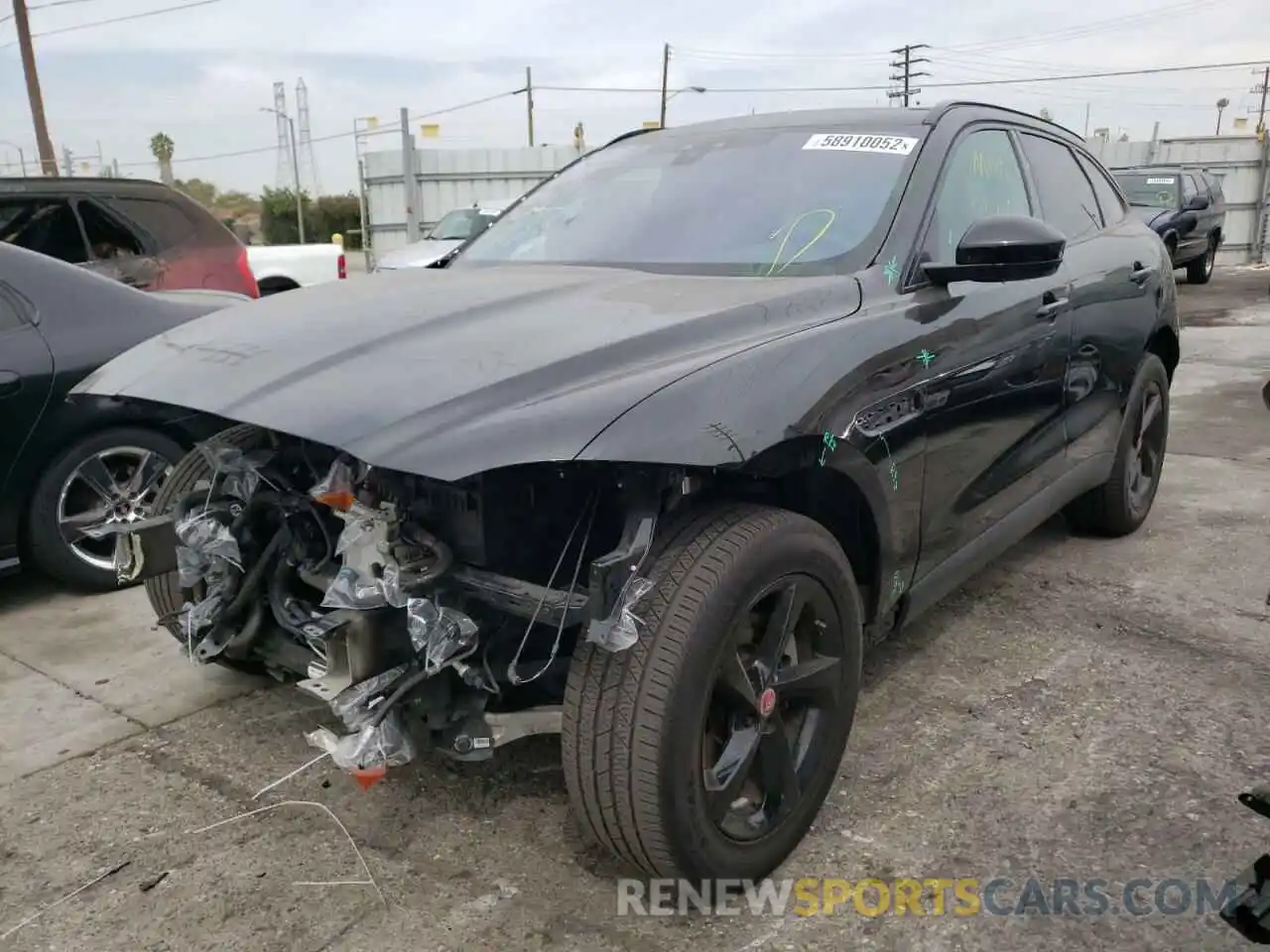 2 Photograph of a damaged car SADCJ2FX8LA655780 JAGUAR F-PACE 2020