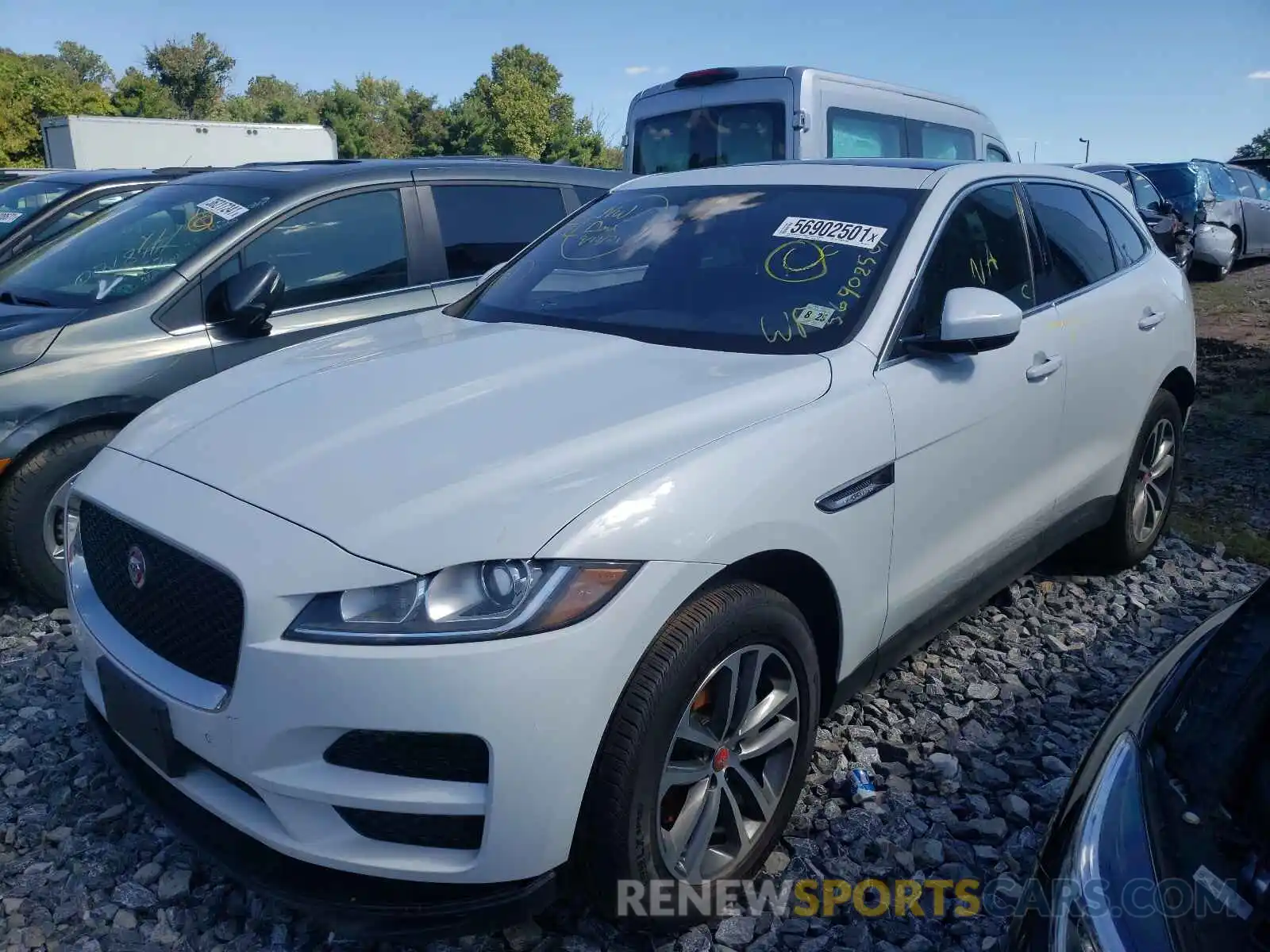 2 Фотография поврежденного автомобиля SADCJ2FX8LA657612 JAGUAR F-PACE 2020