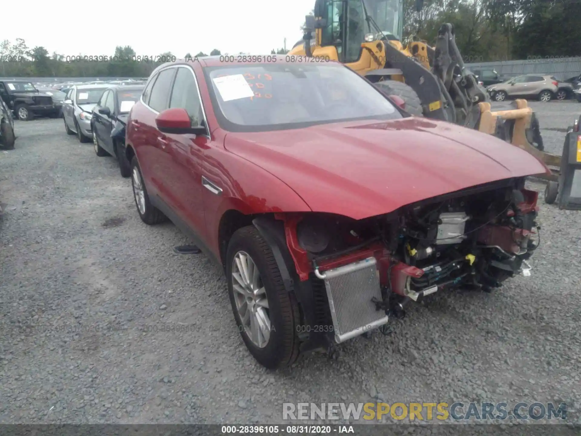 1 Photograph of a damaged car SADCK2FX0LA627971 JAGUAR F-PACE 2020