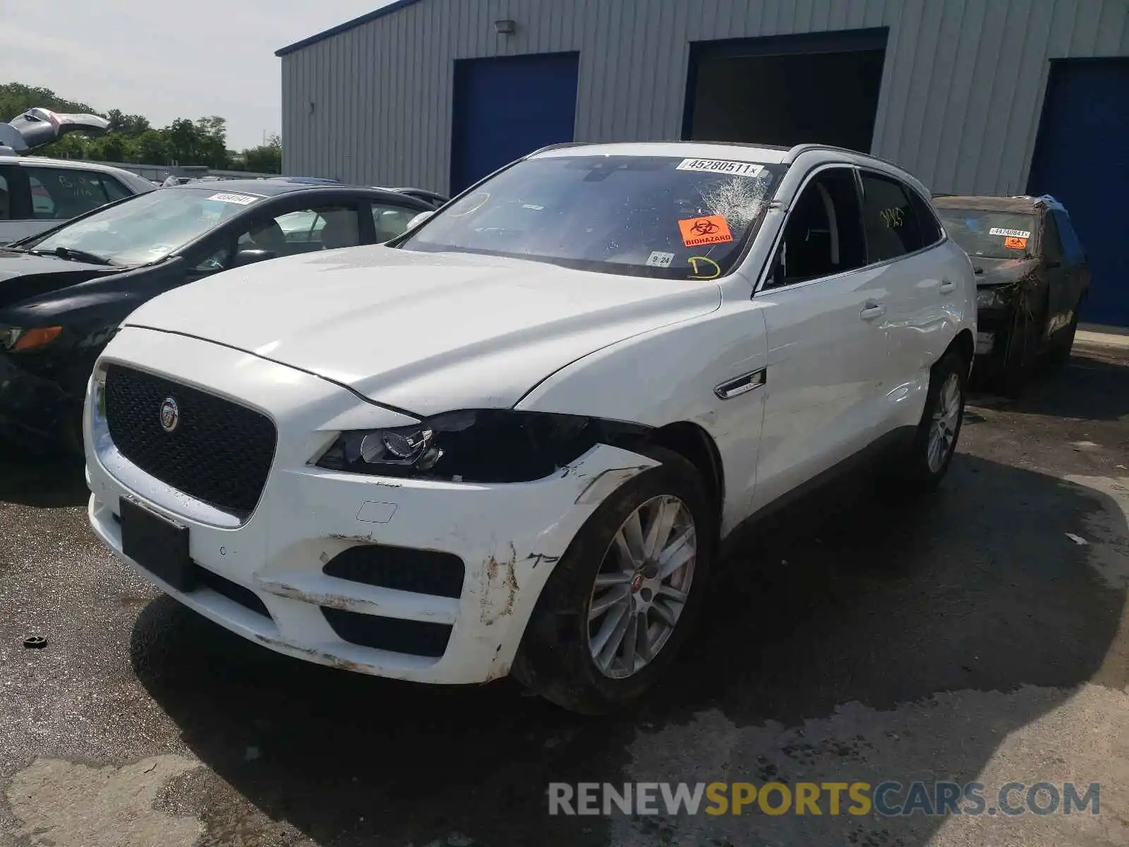 2 Фотография поврежденного автомобиля SADCK2FX5LA627903 JAGUAR F-PACE 2020