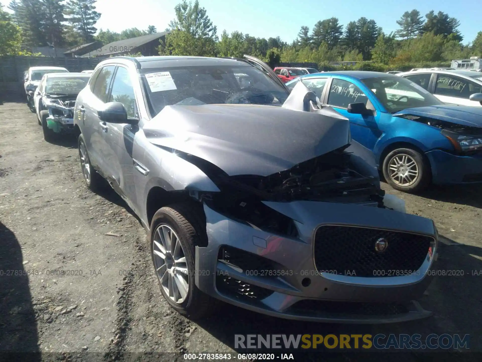 1 Photograph of a damaged car SADCK2FX7LA618216 JAGUAR F-PACE 2020