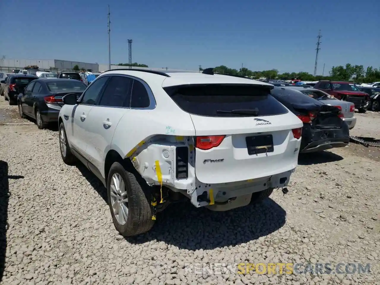 3 Фотография поврежденного автомобиля SADCK2FX9LA618606 JAGUAR F-PACE 2020