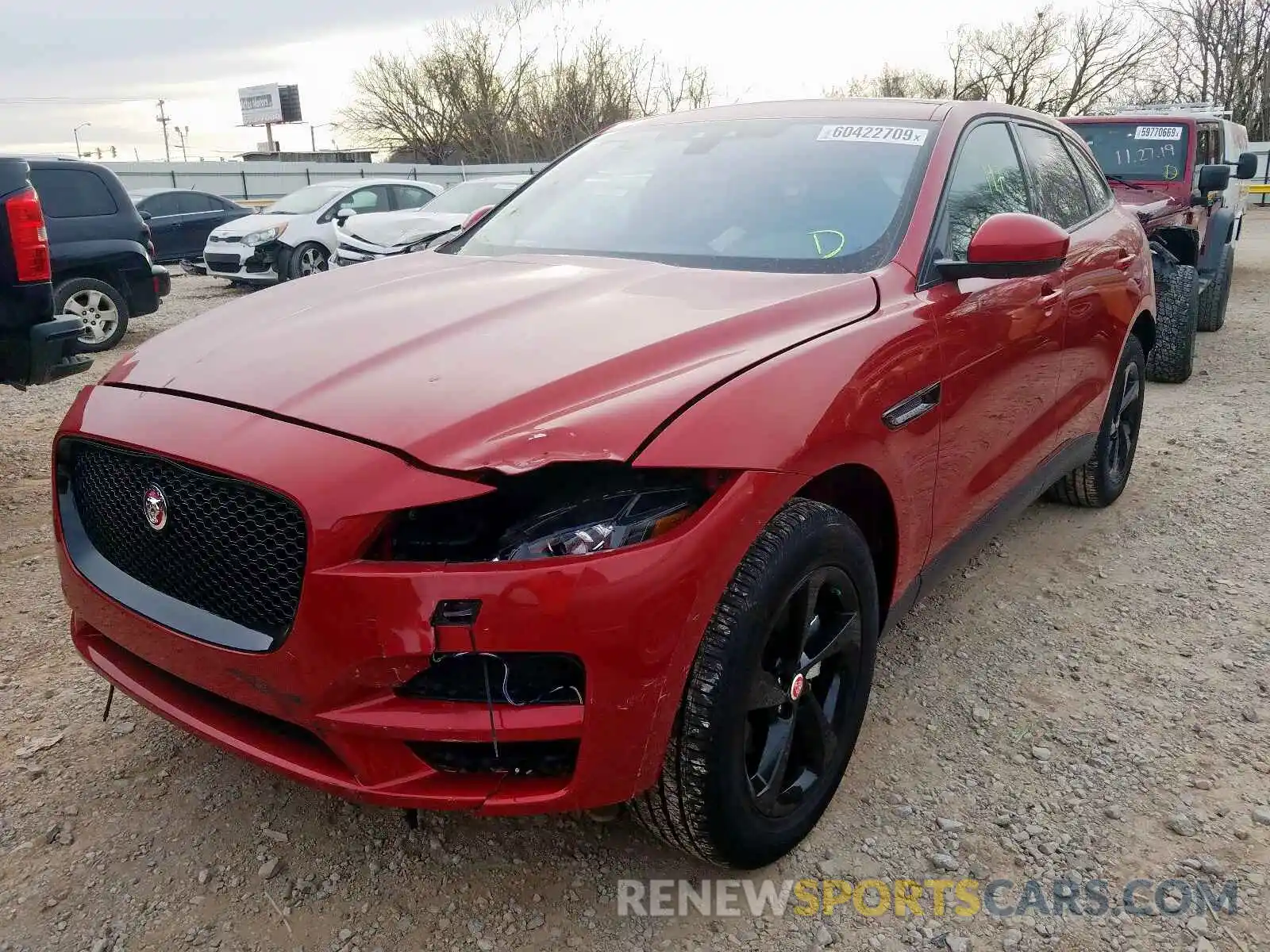 2 Фотография поврежденного автомобиля SADCK2FX9LA627600 JAGUAR F-PACE 2020