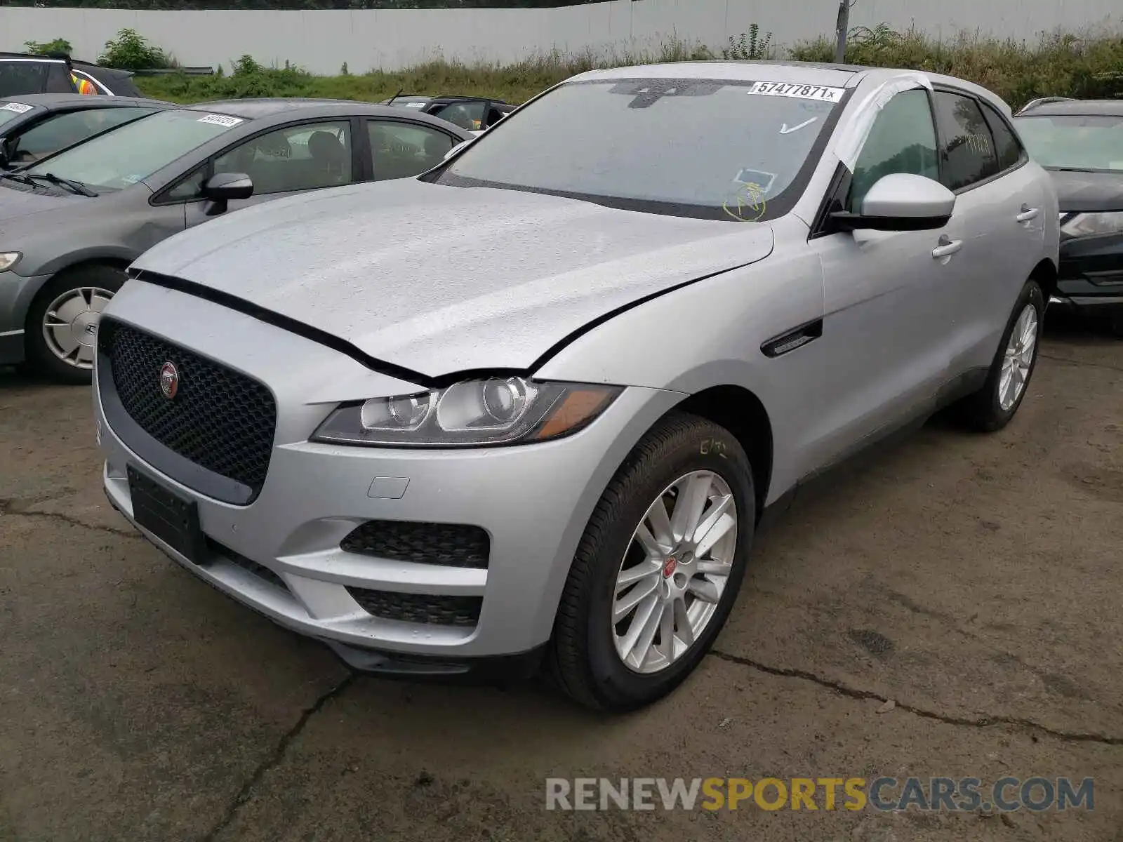 2 Фотография поврежденного автомобиля SADCK2FXXLA628805 JAGUAR F-PACE 2020