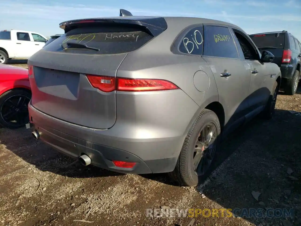 4 Фотография поврежденного автомобиля SADCK2GX0LA634627 JAGUAR F-PACE 2020