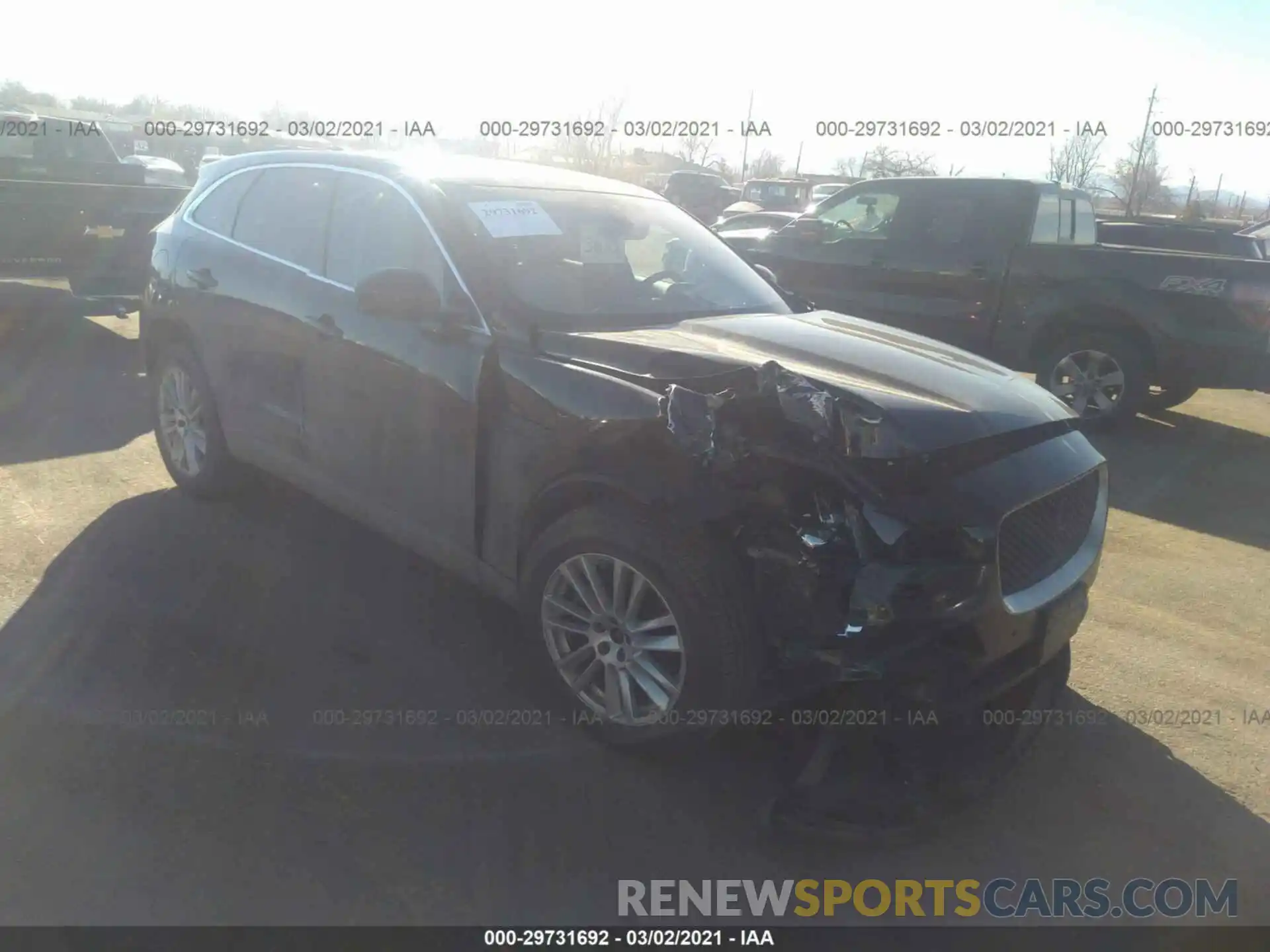 1 Photograph of a damaged car SADCK2GX0LA637690 JAGUAR F-PACE 2020