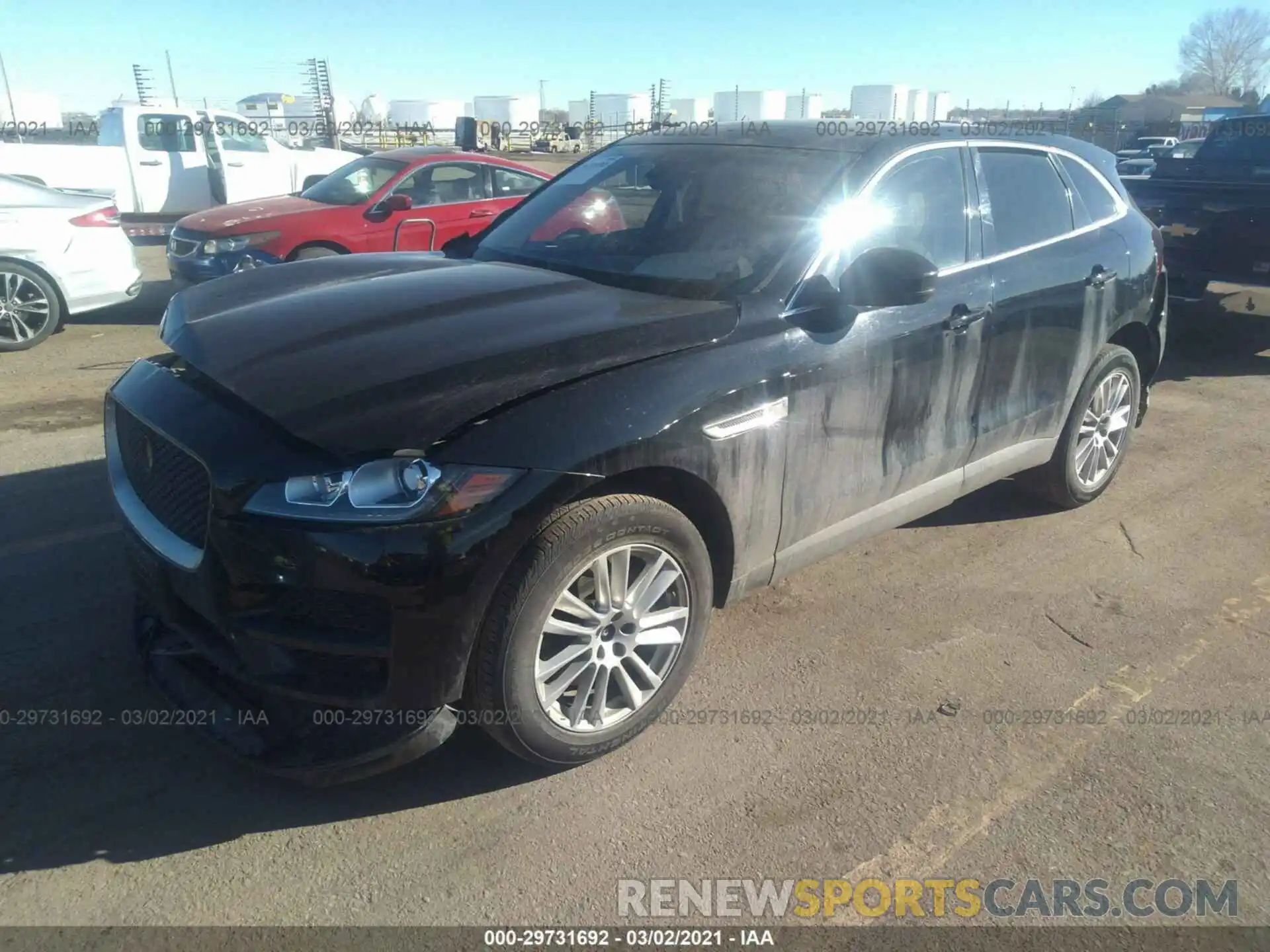 2 Фотография поврежденного автомобиля SADCK2GX0LA637690 JAGUAR F-PACE 2020