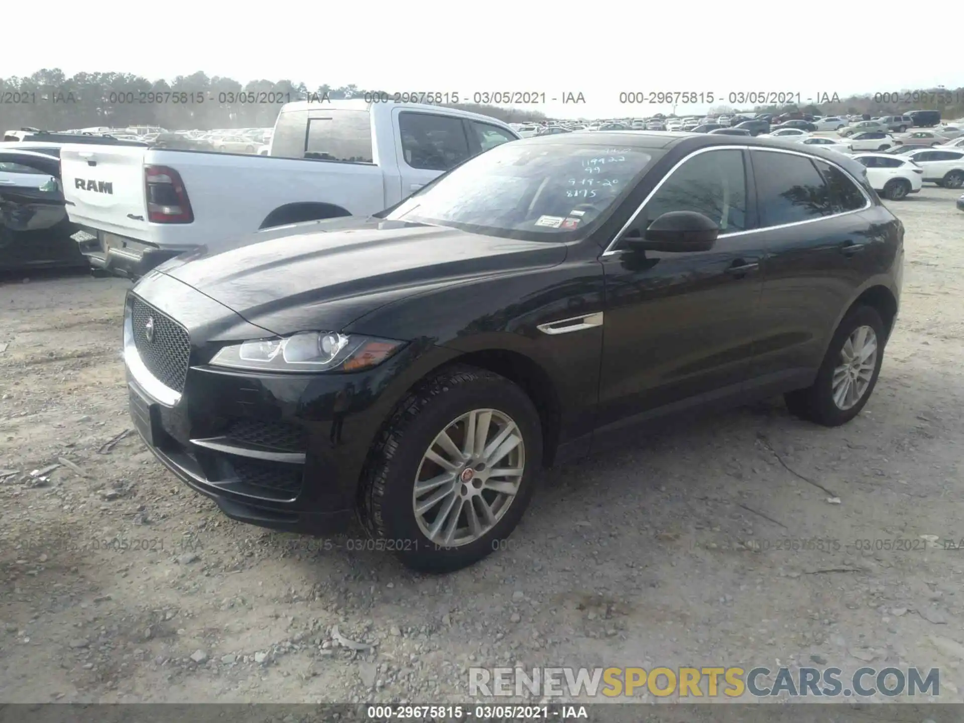 2 Фотография поврежденного автомобиля SADCK2GX0LA638175 JAGUAR F-PACE 2020