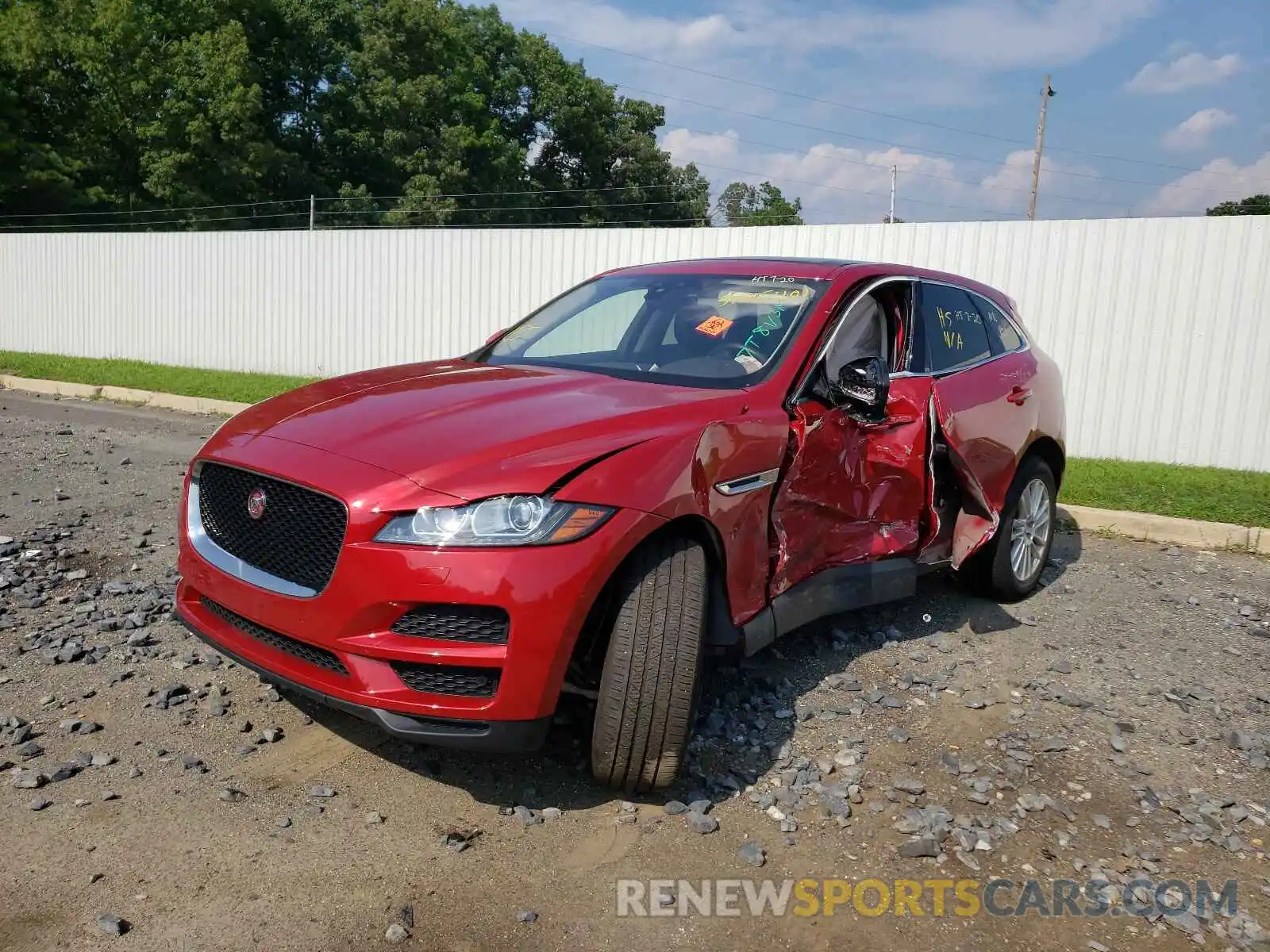 2 Фотография поврежденного автомобиля SADCK2GX0LA638385 JAGUAR F-PACE 2020