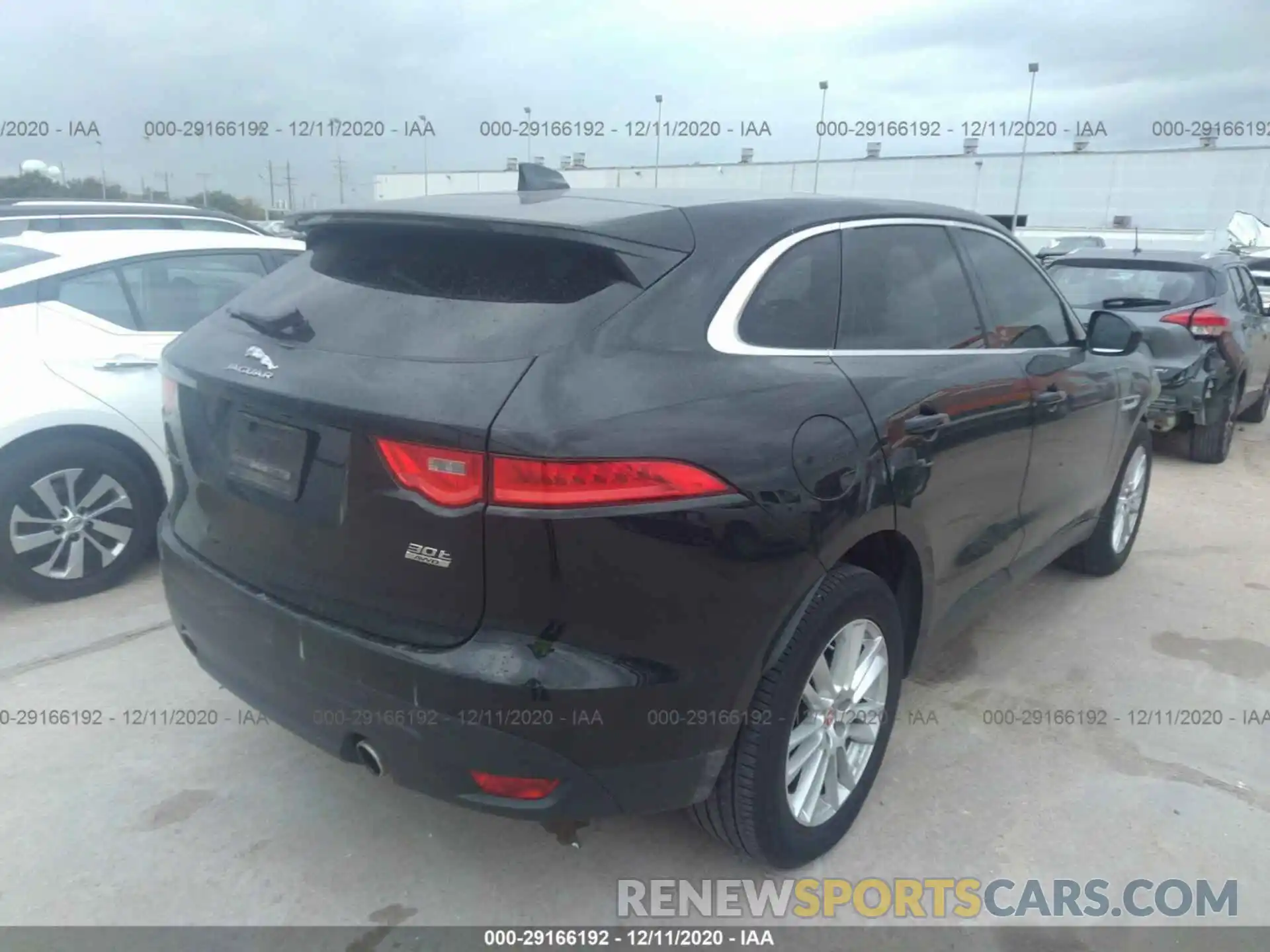 4 Фотография поврежденного автомобиля SADCK2GX0LA638418 JAGUAR F-PACE 2020