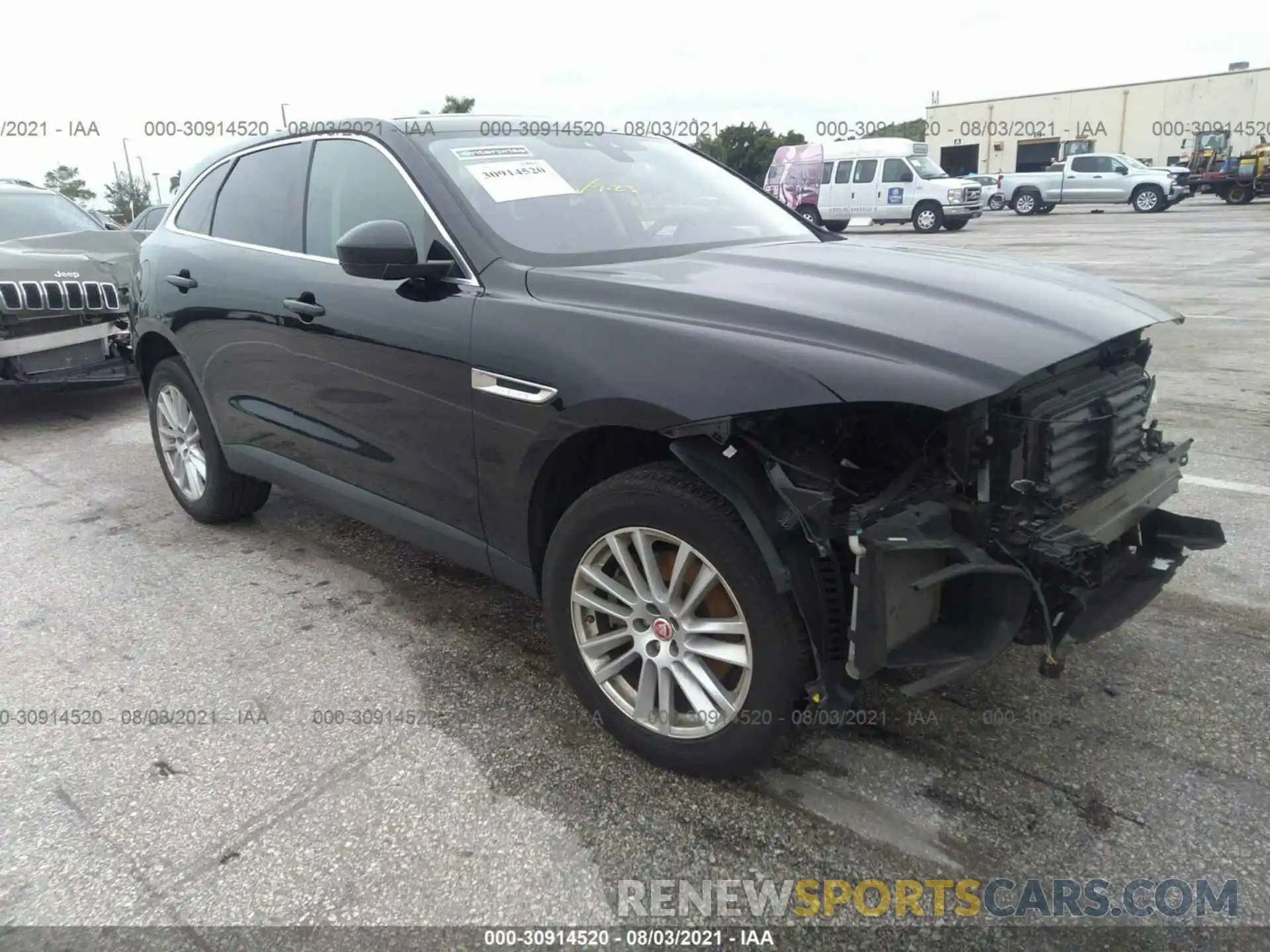 1 Фотография поврежденного автомобиля SADCK2GX0LA640640 JAGUAR F-PACE 2020