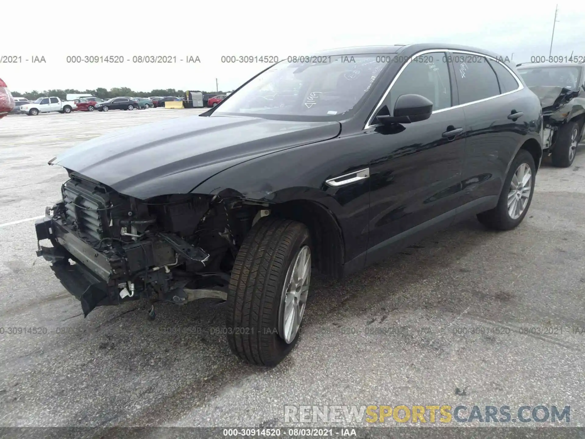 2 Фотография поврежденного автомобиля SADCK2GX0LA640640 JAGUAR F-PACE 2020