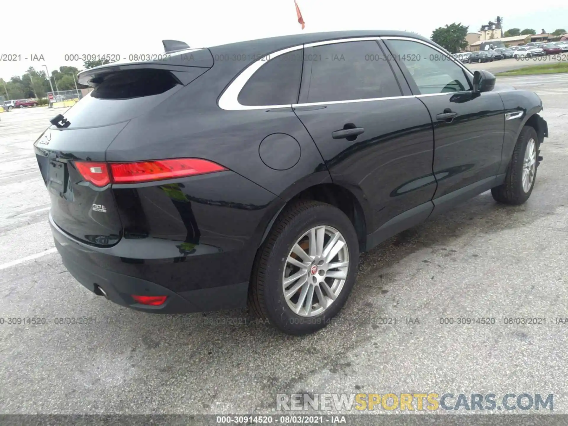 4 Фотография поврежденного автомобиля SADCK2GX0LA640640 JAGUAR F-PACE 2020