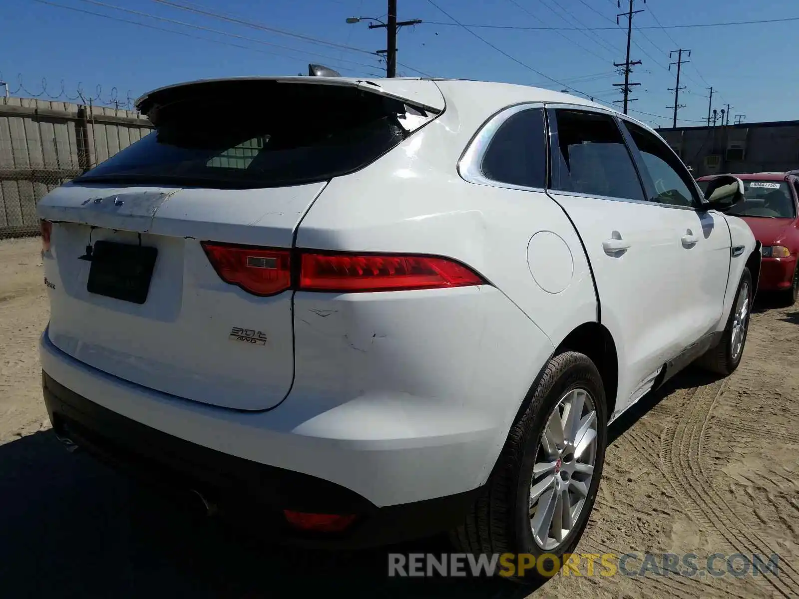 4 Фотография поврежденного автомобиля SADCK2GX2LA634936 JAGUAR F-PACE 2020