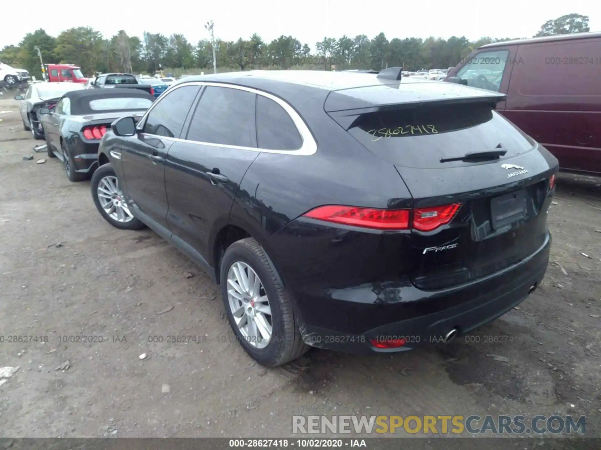 3 Фотография поврежденного автомобиля SADCK2GX3LA634718 JAGUAR F-PACE 2020