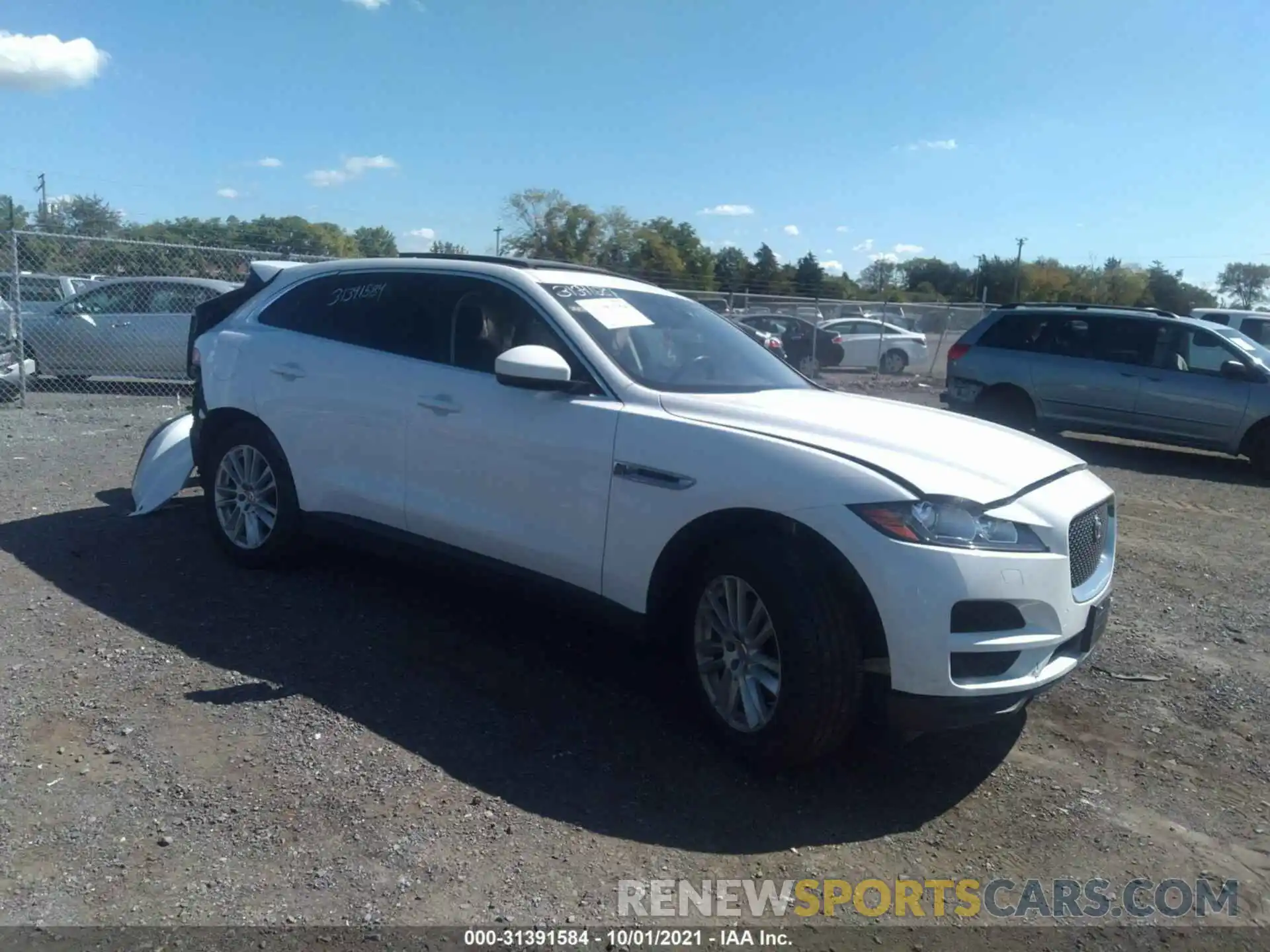 1 Photograph of a damaged car SADCK2GX4LA638924 JAGUAR F-PACE 2020