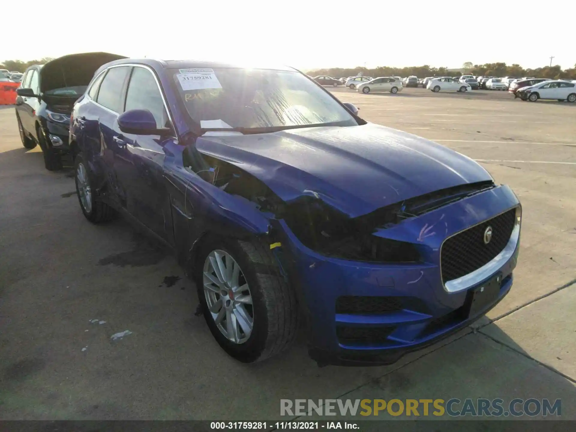 1 Photograph of a damaged car SADCK2GX4LA641080 JAGUAR F-PACE 2020