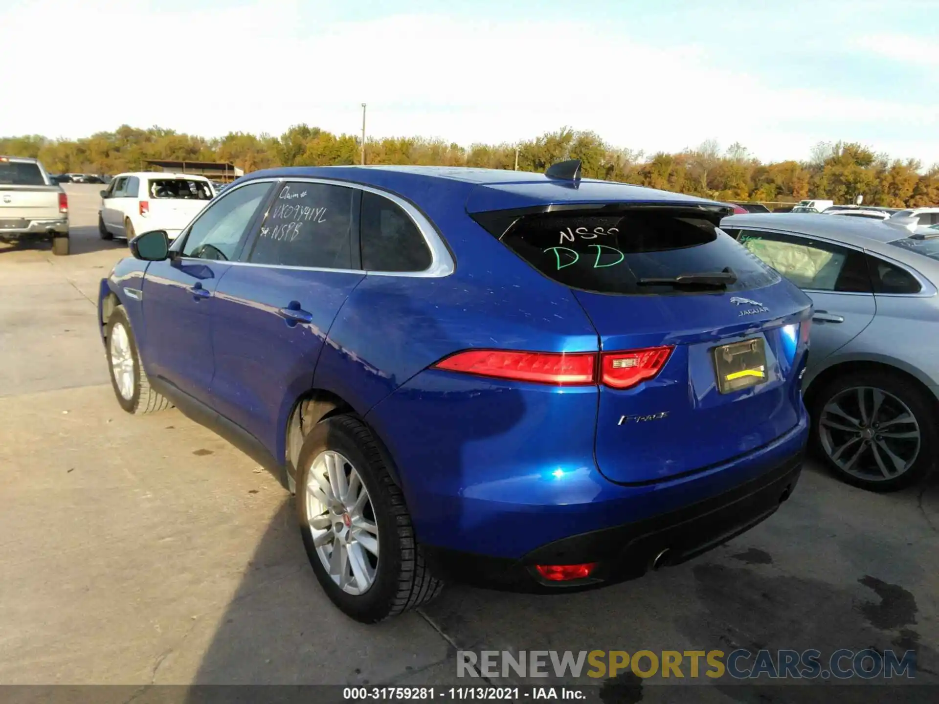 3 Фотография поврежденного автомобиля SADCK2GX4LA641080 JAGUAR F-PACE 2020