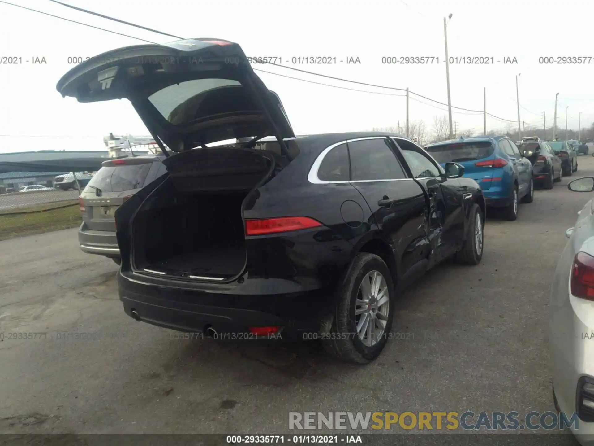 4 Фотография поврежденного автомобиля SADCK2GX5LA633795 JAGUAR F-PACE 2020