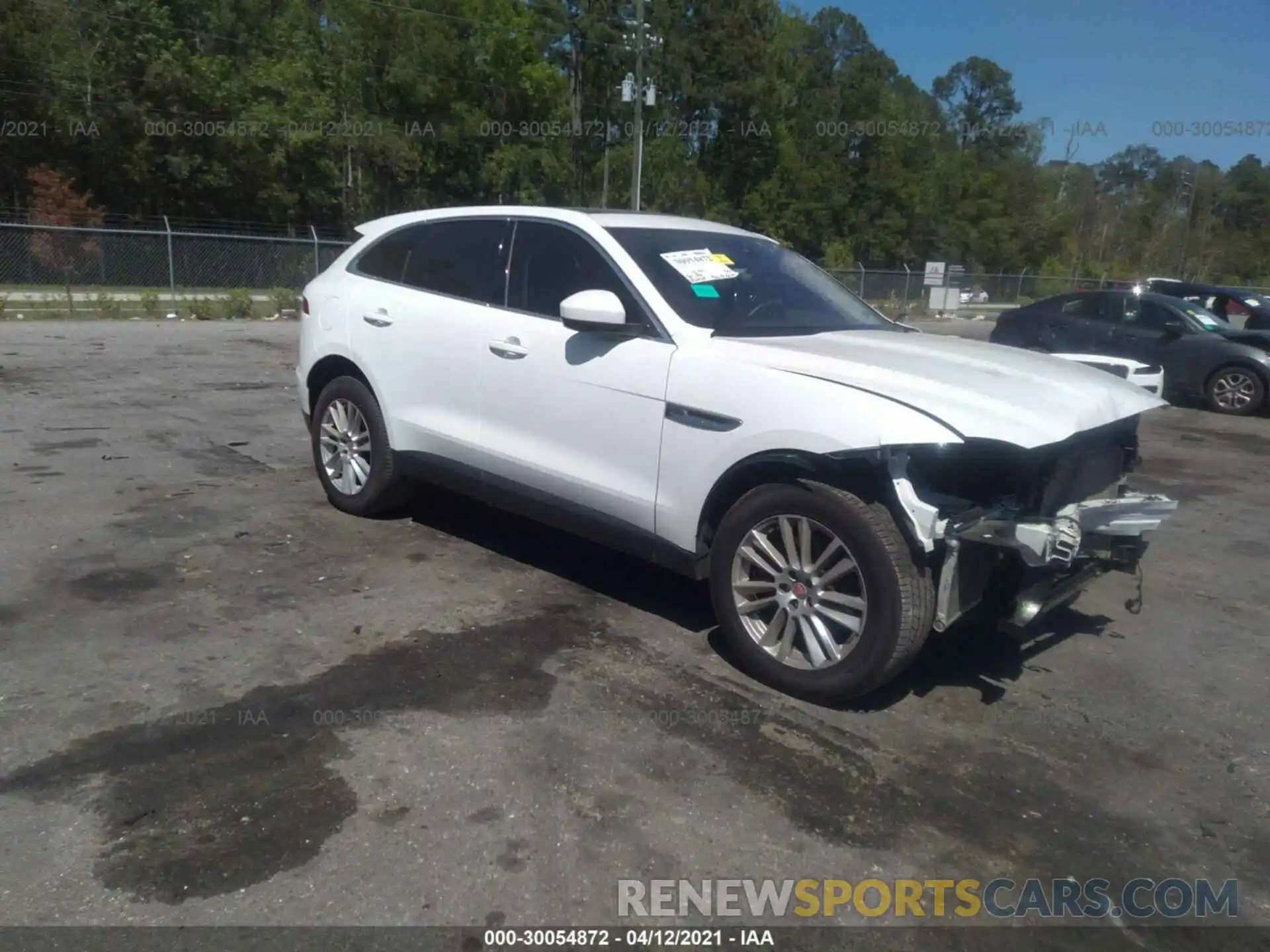 1 Photograph of a damaged car SADCK2GX5LA634980 JAGUAR F-PACE 2020